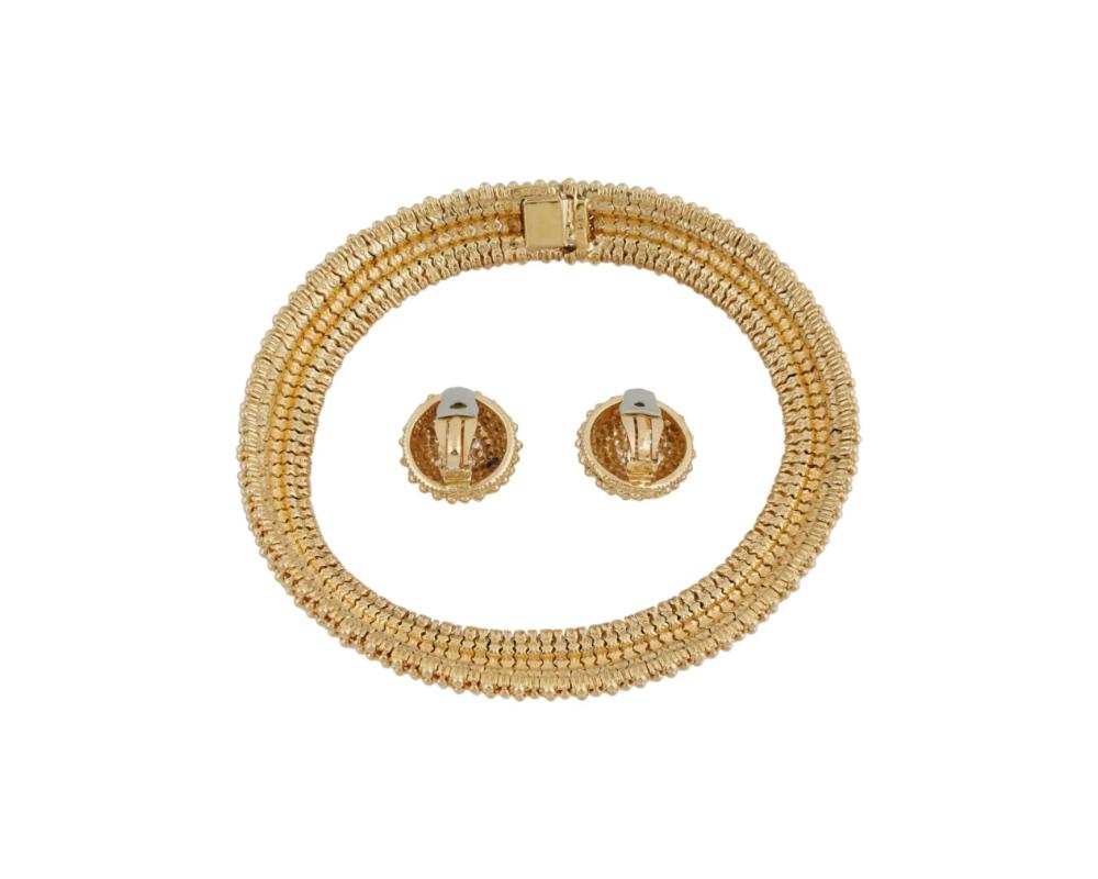 Ciner Costume Jewelry Set Of Necklace And Earrings For Sale 1