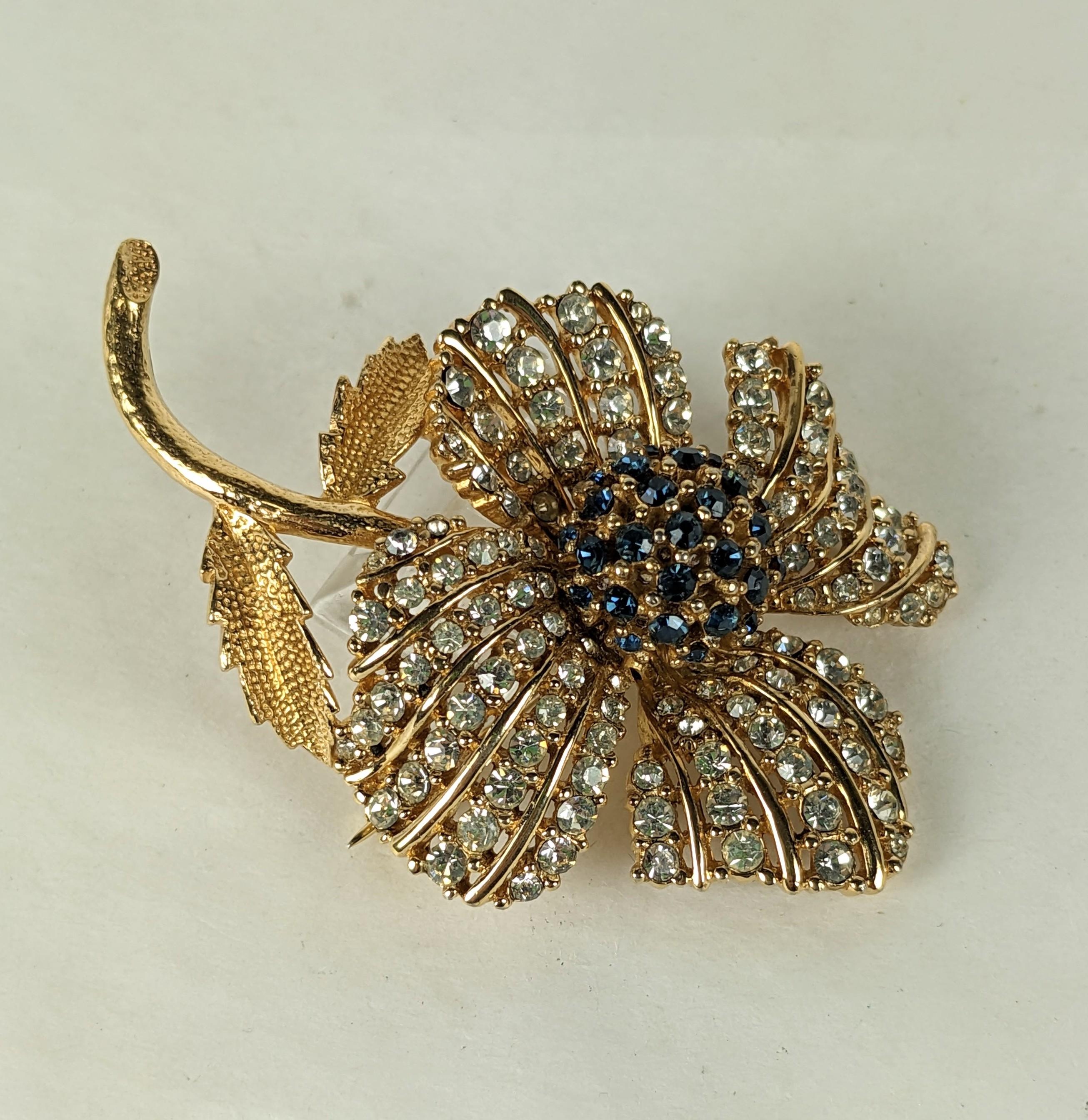 Ciner Dimensional Flower Brooch In Good Condition For Sale In New York, NY