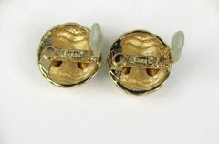 Ciner-Ohrringe mit blauem und grünem Swarovski-Kristall Neu, nie getragen