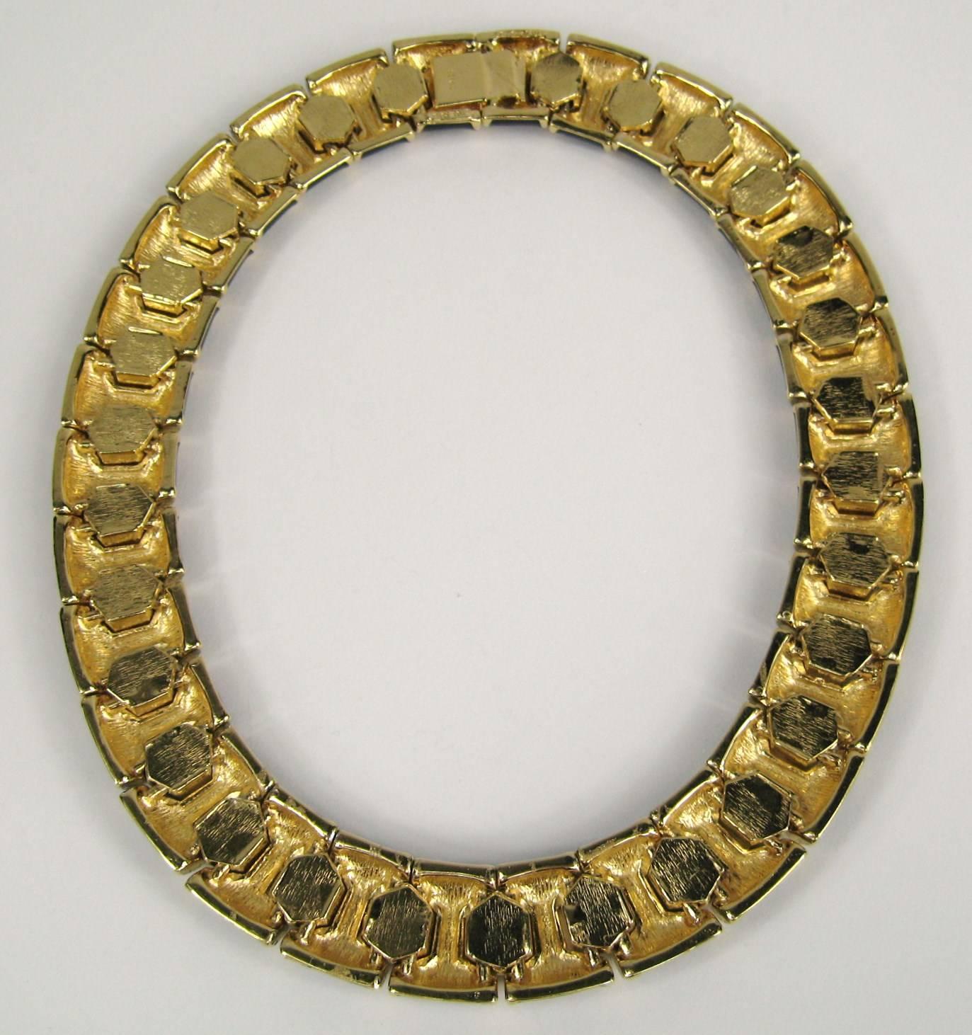 swarovski choker necklace gold
