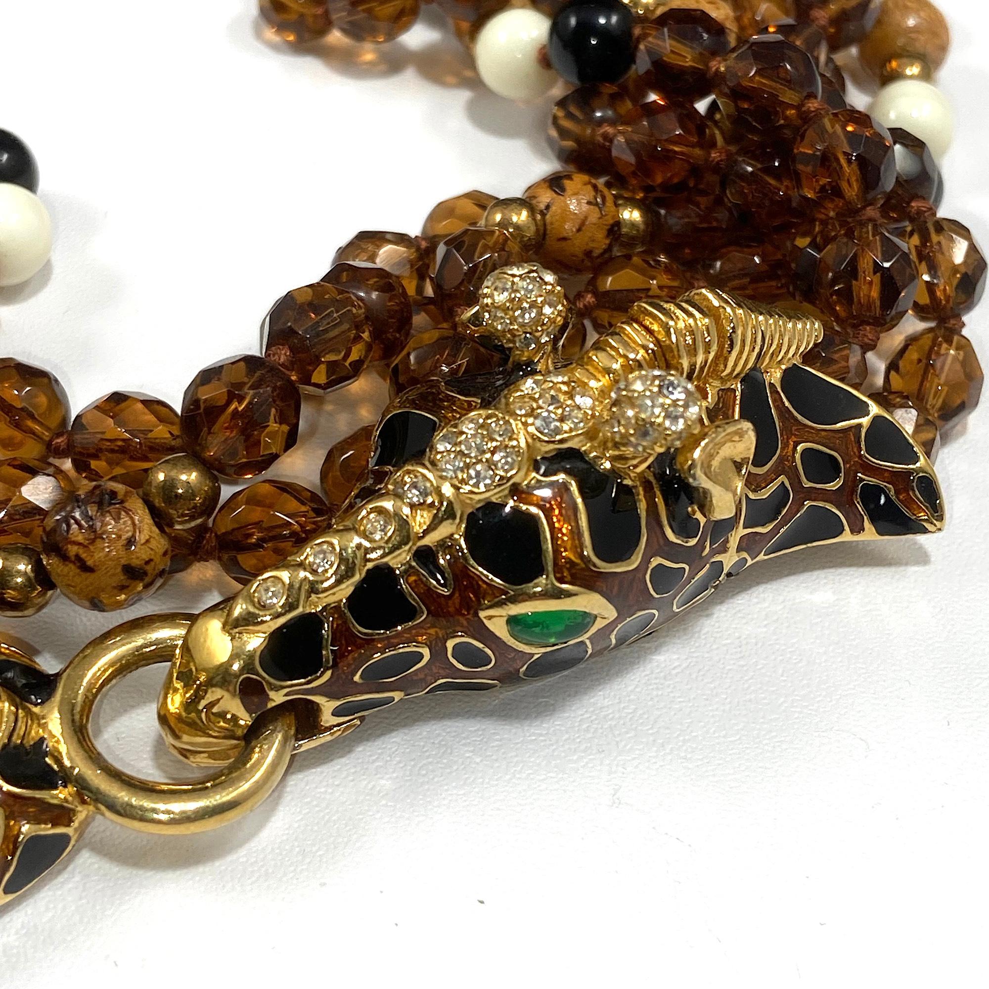 Collana con testa di giraffa Ciner In condizioni buone in vendita a Warminster, GB