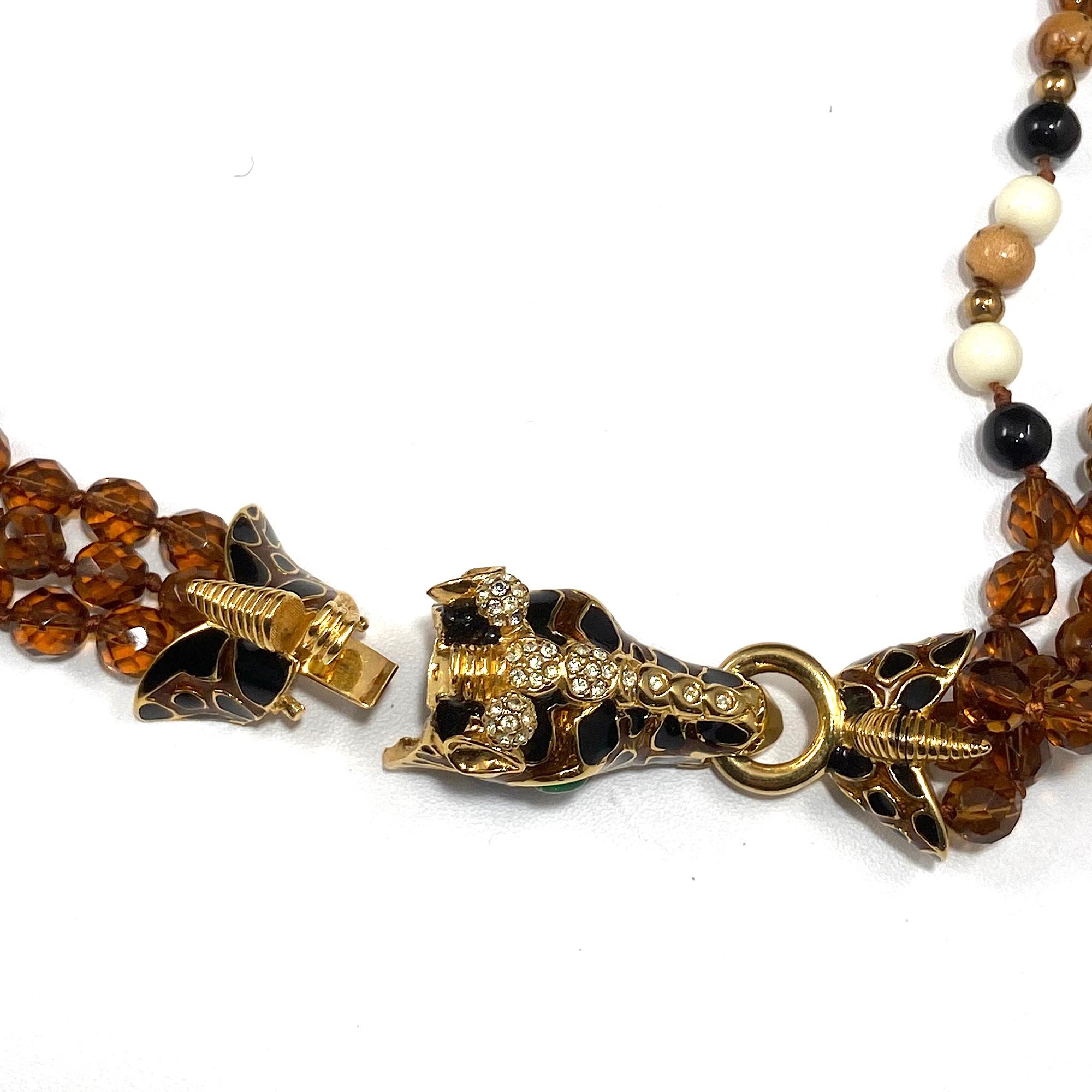 Collana con testa di giraffa Ciner in vendita 2