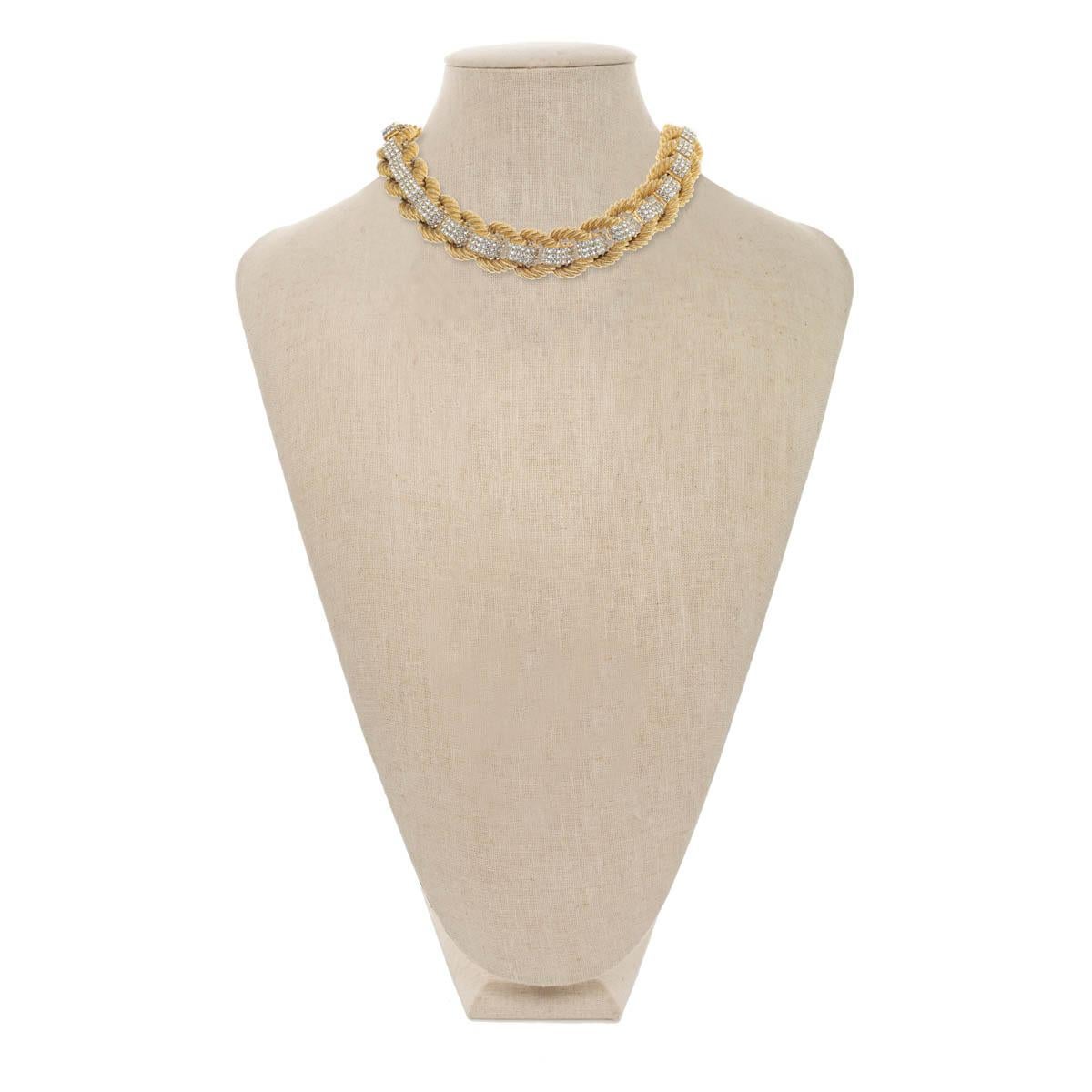With gorgeous crystal rhinestone accents, this necklace is a timeless staple for every woman's wardrobe. Forever chic, this CINER necklace will last the test of time. 

PLEASE NOTE: The pieces available are not vintage and are not