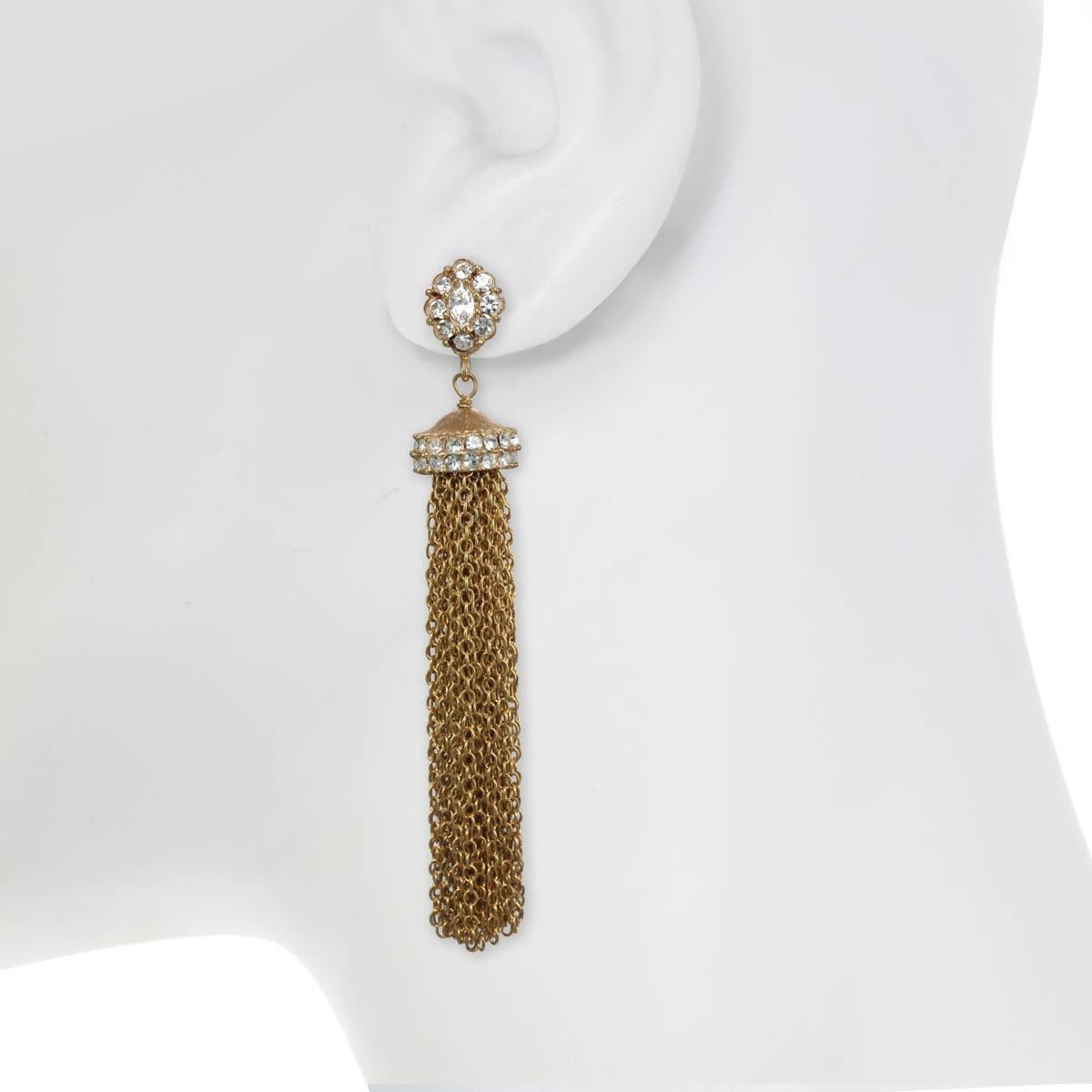 Tassels are timelessly chic and the perfect accessory for every season and every occasion!  A showroom show stopper, these earrings are perfect accessory to wear from day to night. 

PLEASE NOTE: The pieces available are not vintage and are not