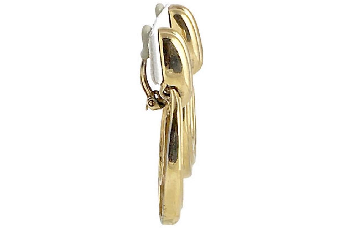 gold door knocker earrings