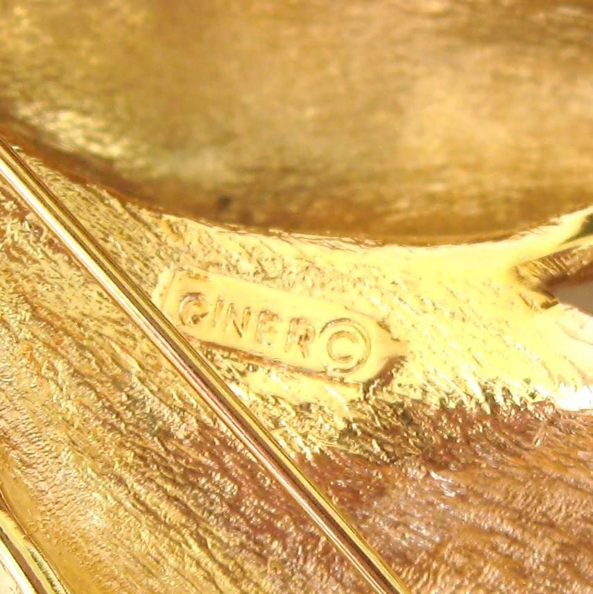 Film Ciner Pferdekopf Anstecknadel Brosche mit Swarovski-Kristallen Neu, nie getragen 1980er im Zustand „Neu“ im Angebot in Wallkill, NY