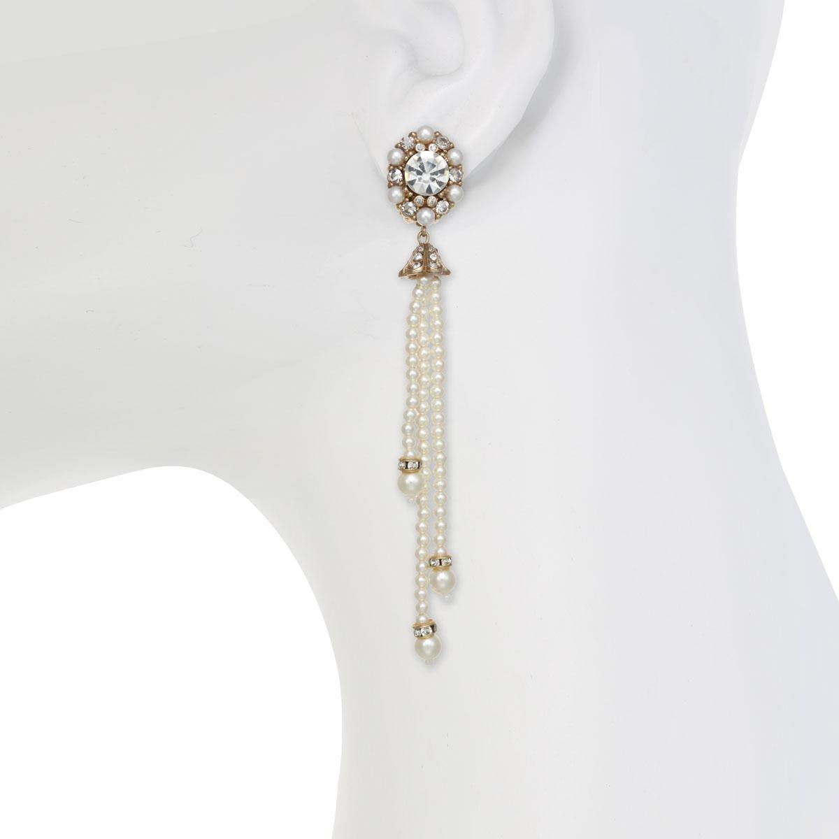 clip on tassel earrings