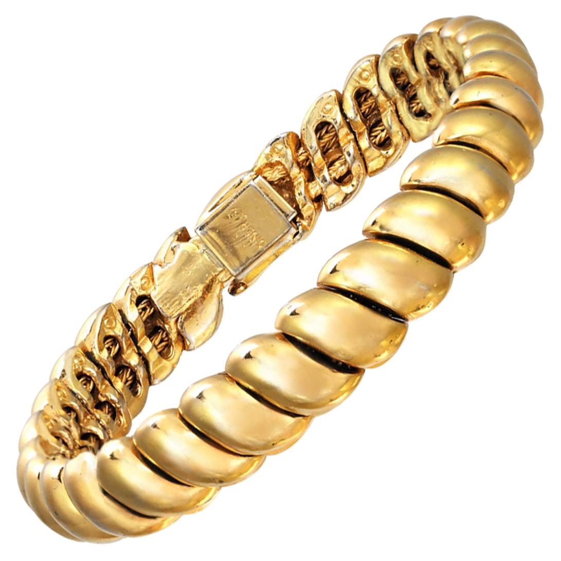 CINER Petite Gold Soft Bracelet For Sale at 1stDibs