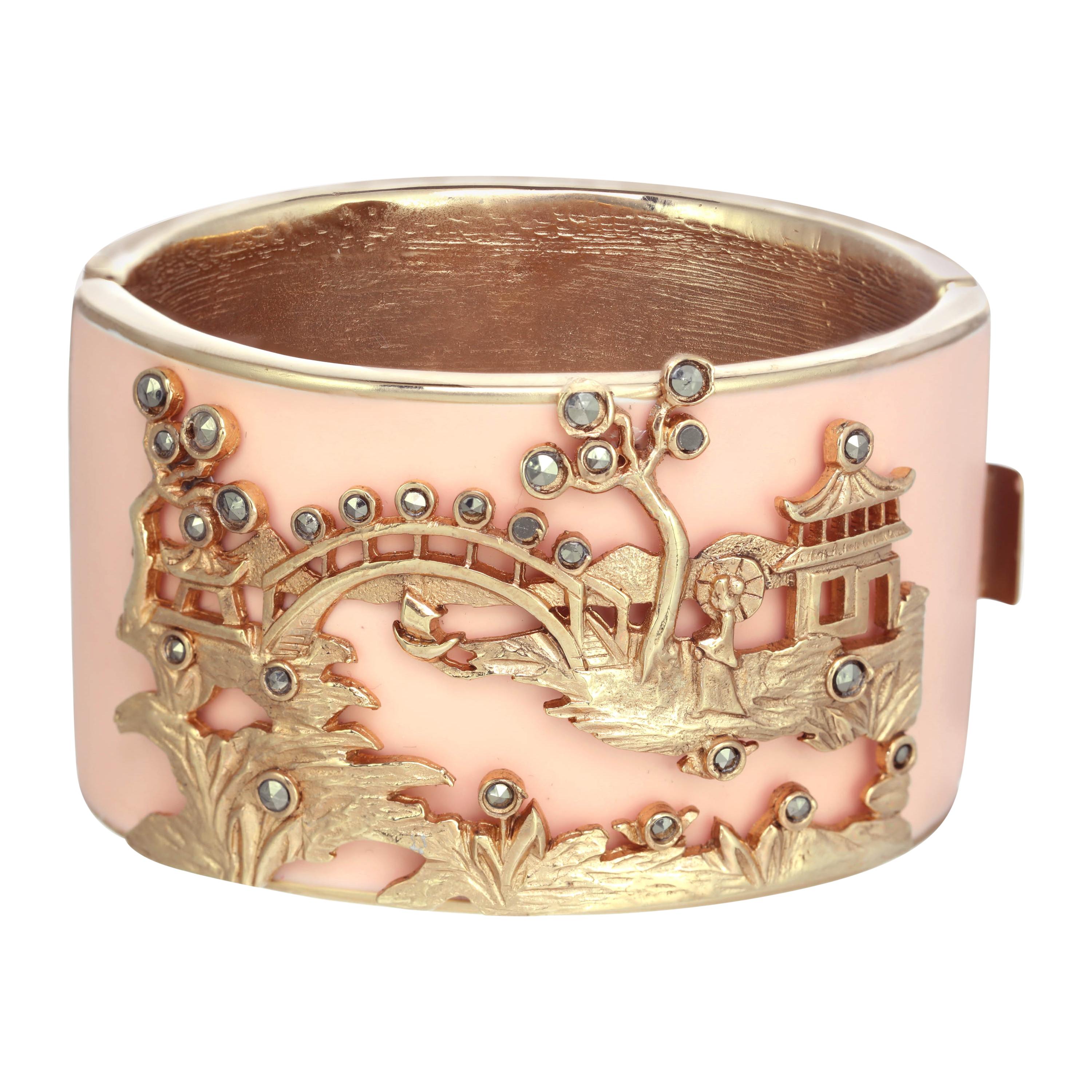 CINER Pink Golden Scenic Bracelet