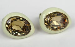 Ciner Swarovski crystal earrings New, Never worn 1980s