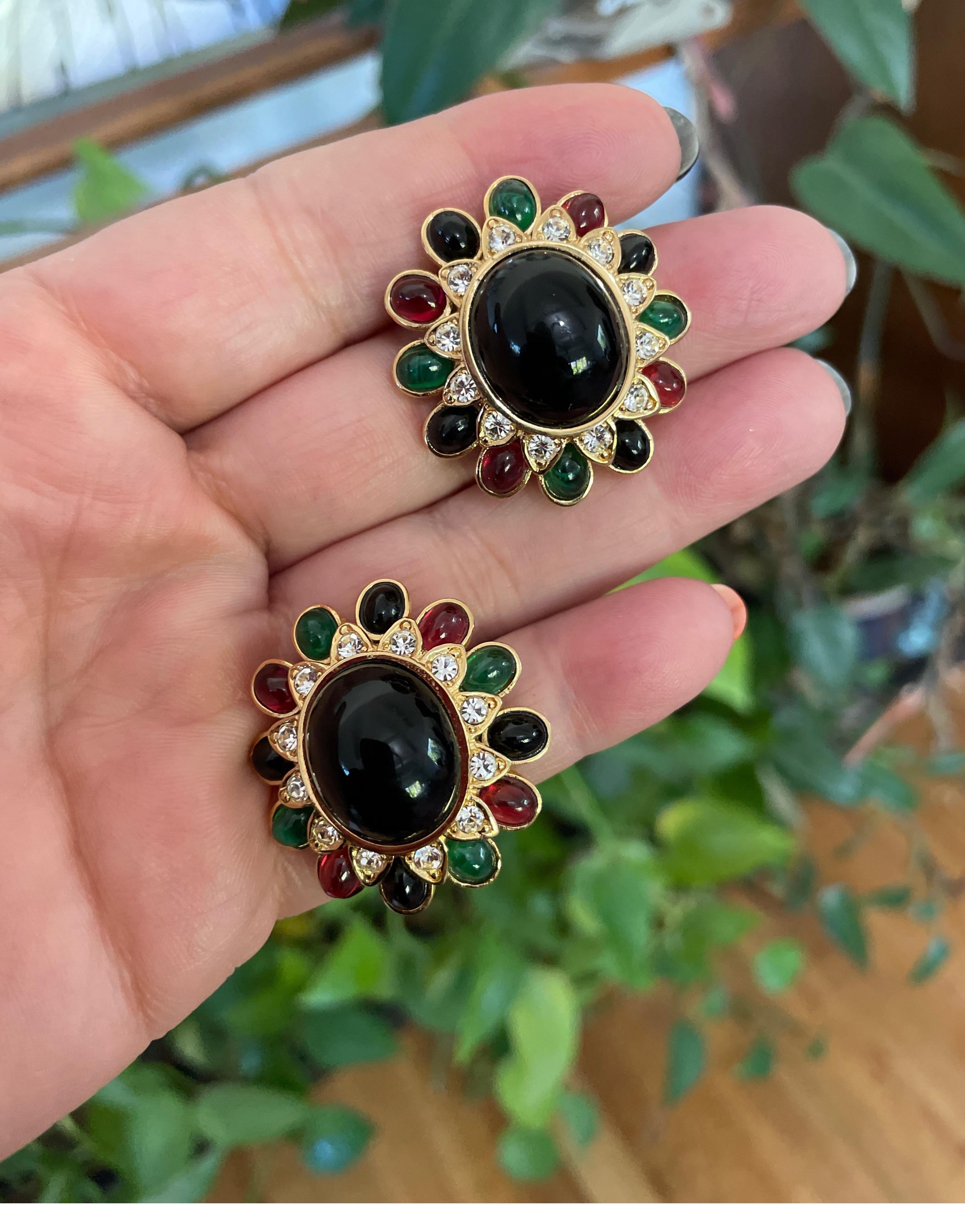 Ciner Boucles d'oreilles en cristal Swarovski, neuves, jamais portées, années 1980 Neuf - En vente à Wallkill, NY