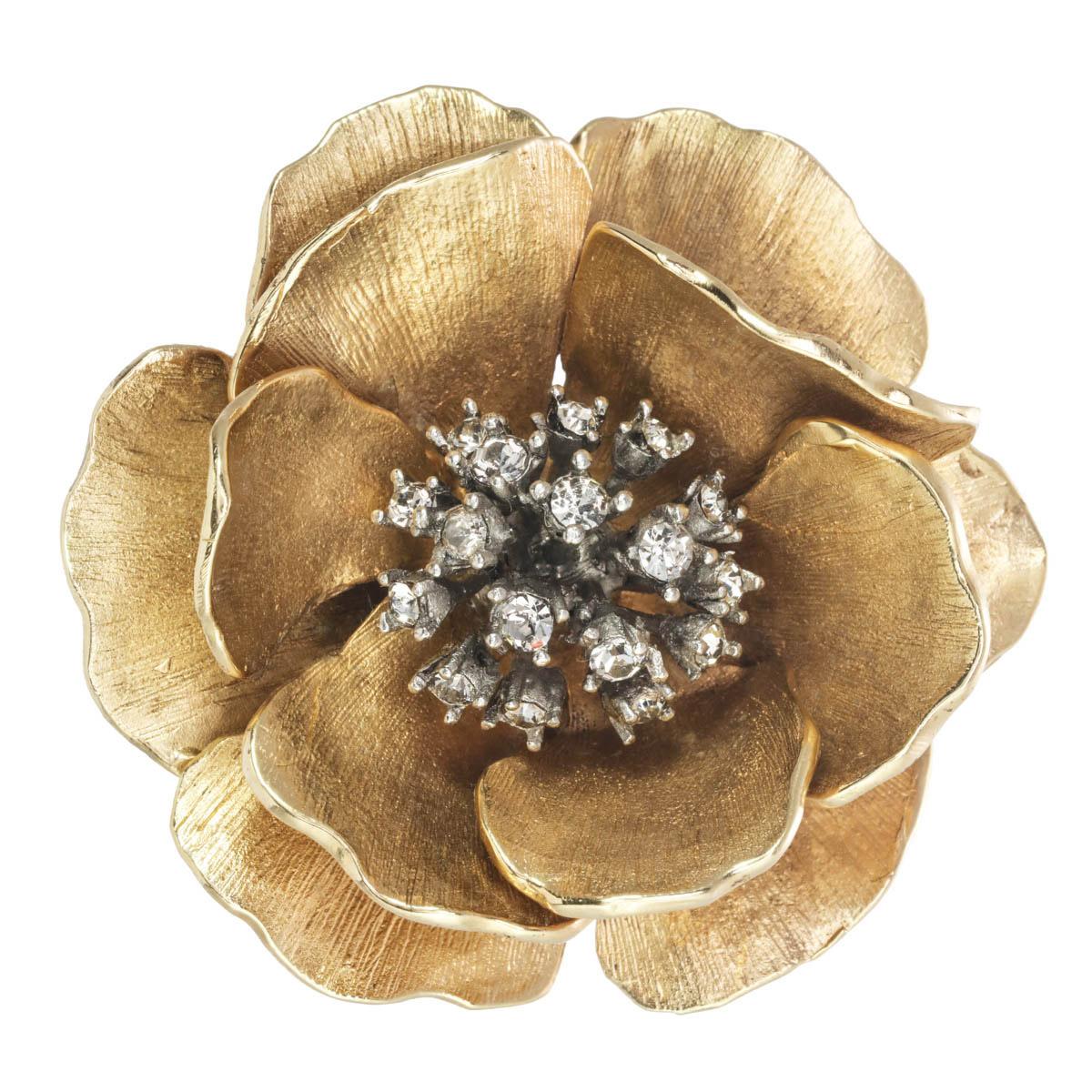 gold flower pins