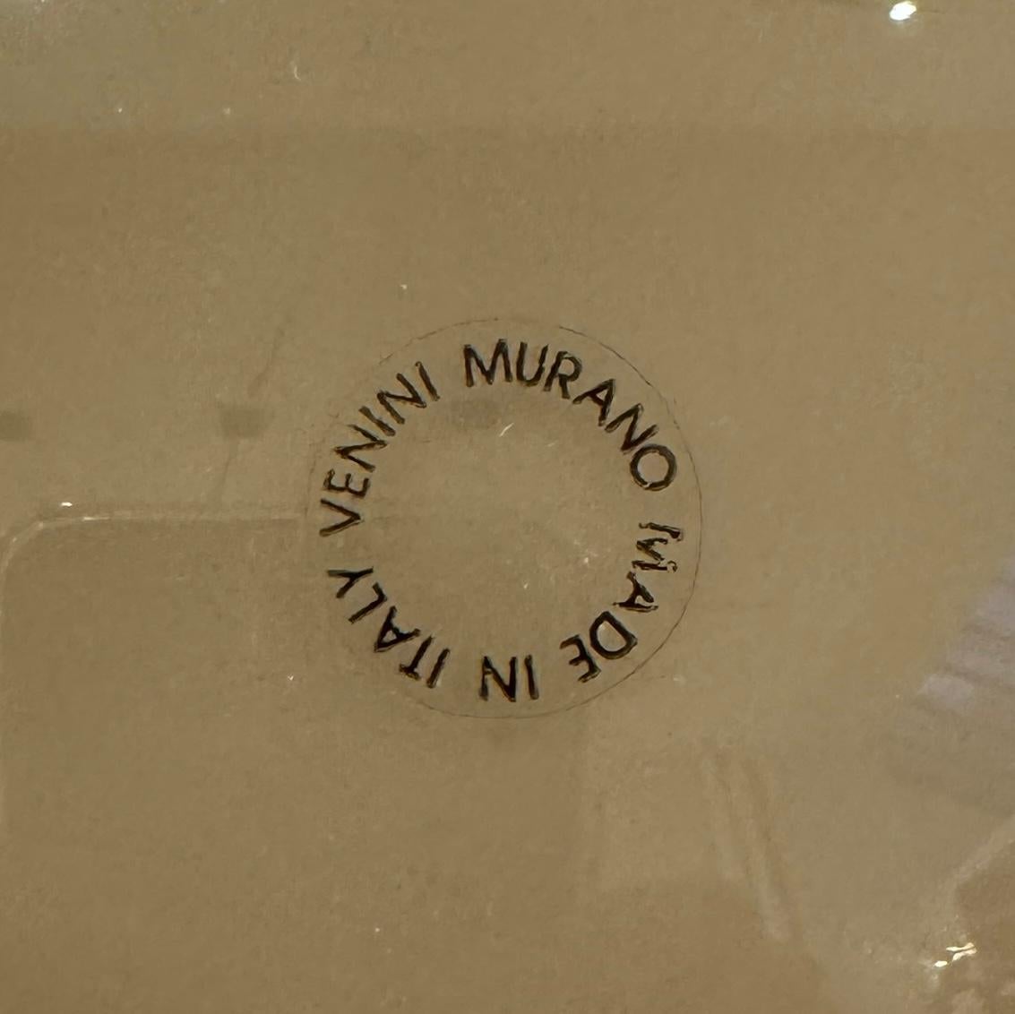 Grand vase en verre d'art italien 