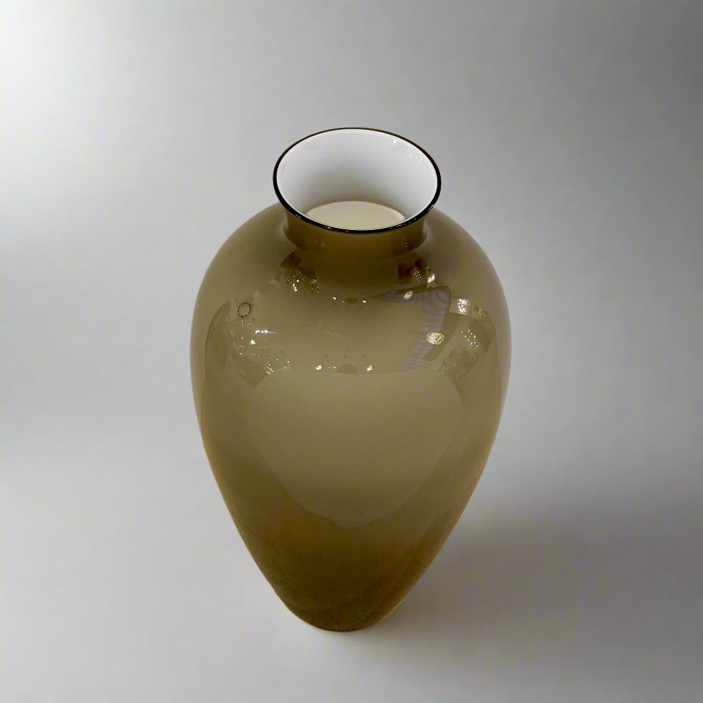 Verre de Murano Grand vase en verre d'art italien « Cinois » de Paolo Venini en vente