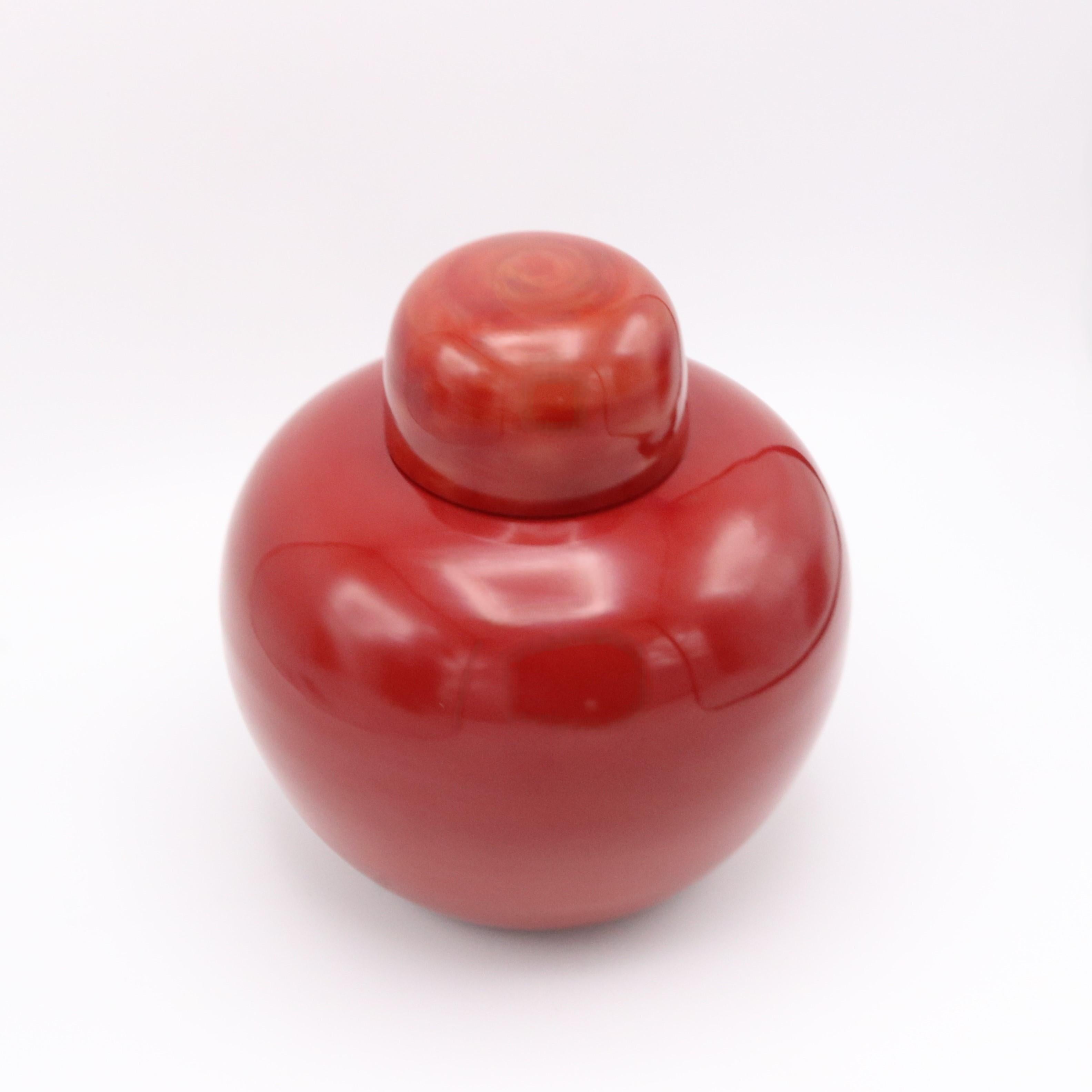 Vaso in vetro artistico italiano di Murano 