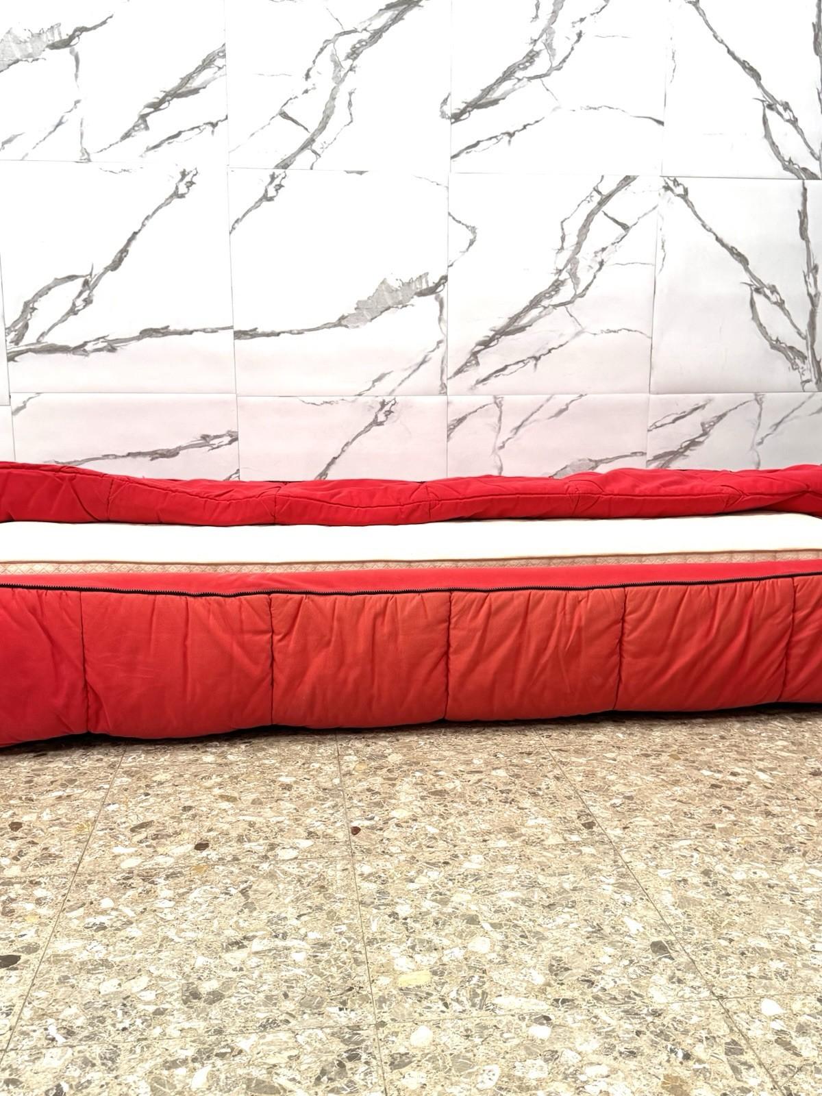 Tessuto Cini Boeri Arflex Strips Letto Singolo Design 1972 Vintage Modernariato in vendita