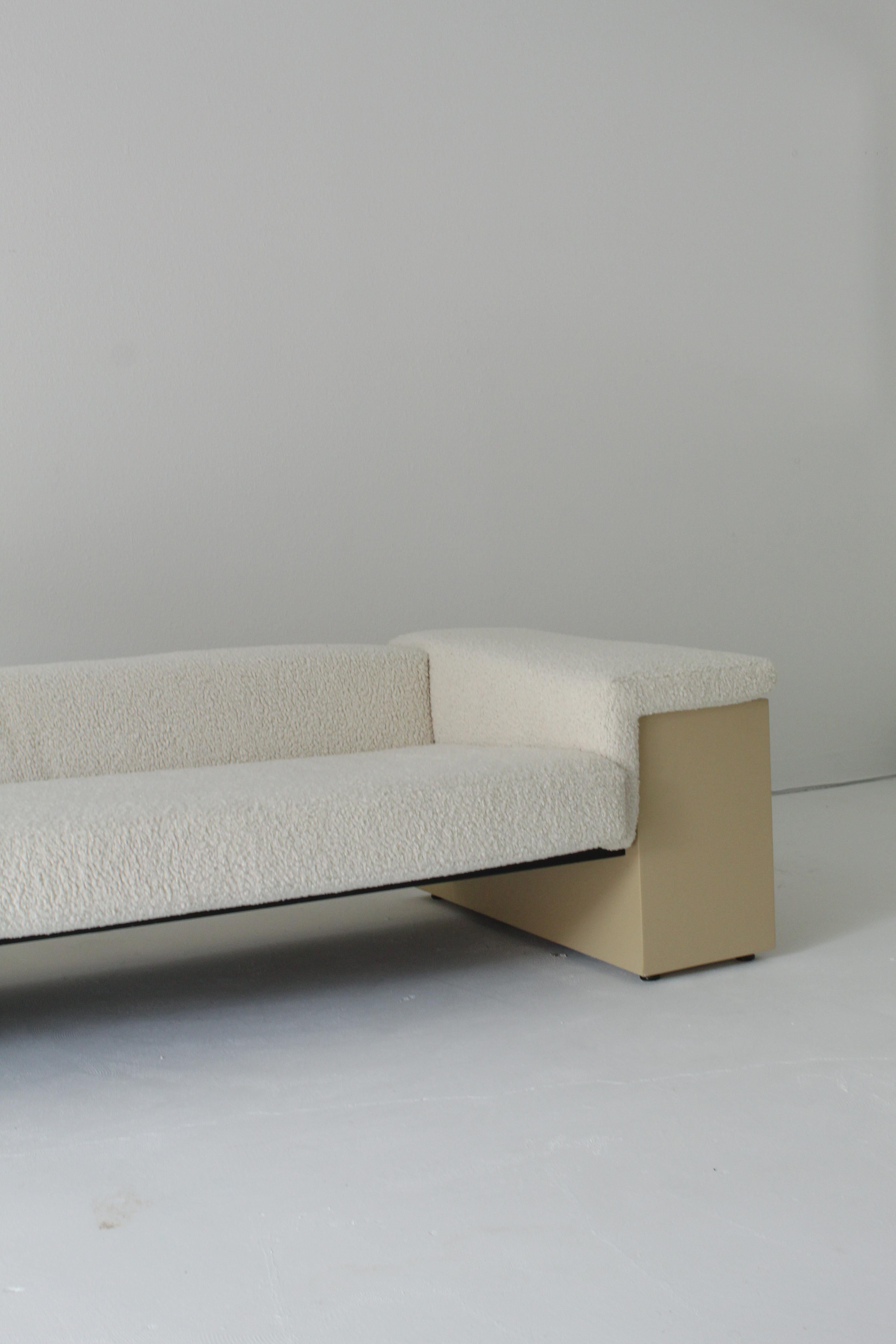 Mid-Century Modern Cini Boeri Brigadier Sofa in Boucle, 1977 Knoll Gavina