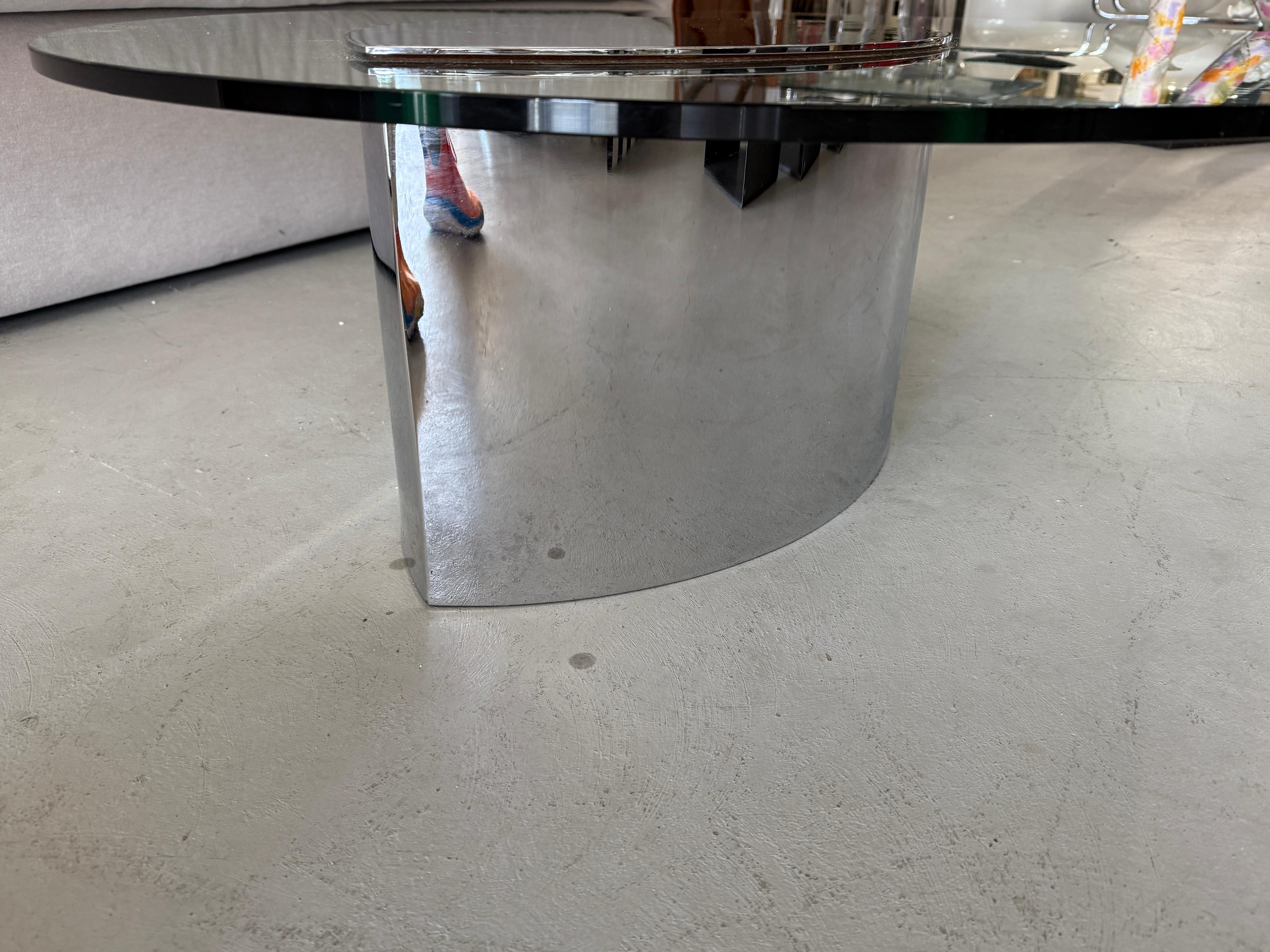 Cini Boeri: Tisch „Lunario“ aus verchromtem Stahl und Glas von Knoll im Angebot 9