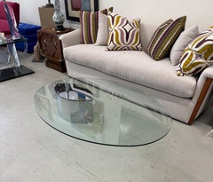 Cini Boeri Chromed Steel and Glass 'Lunario' Table by Knoll