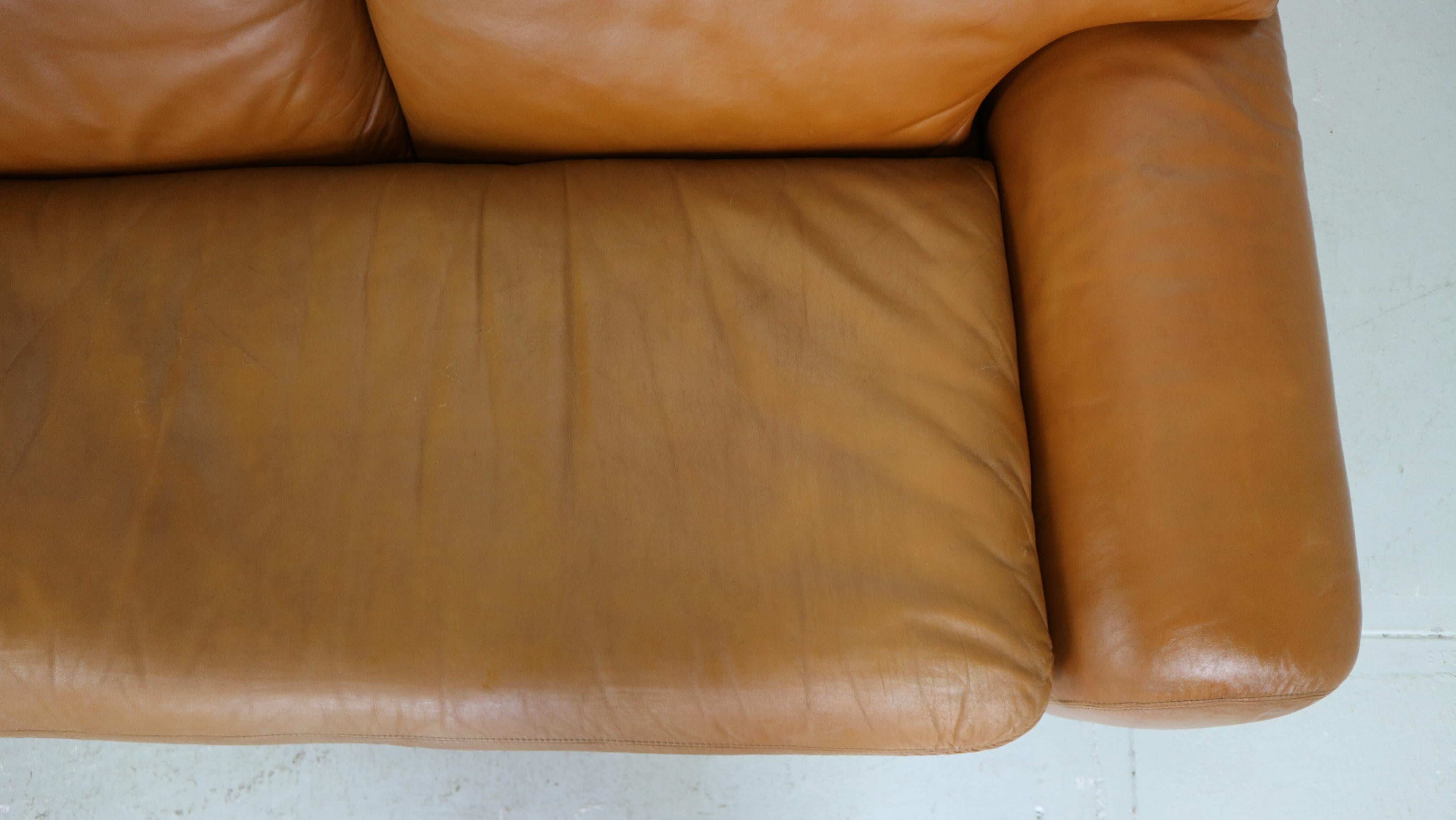 Cini Boeri Cognac Leather 2 Seater 