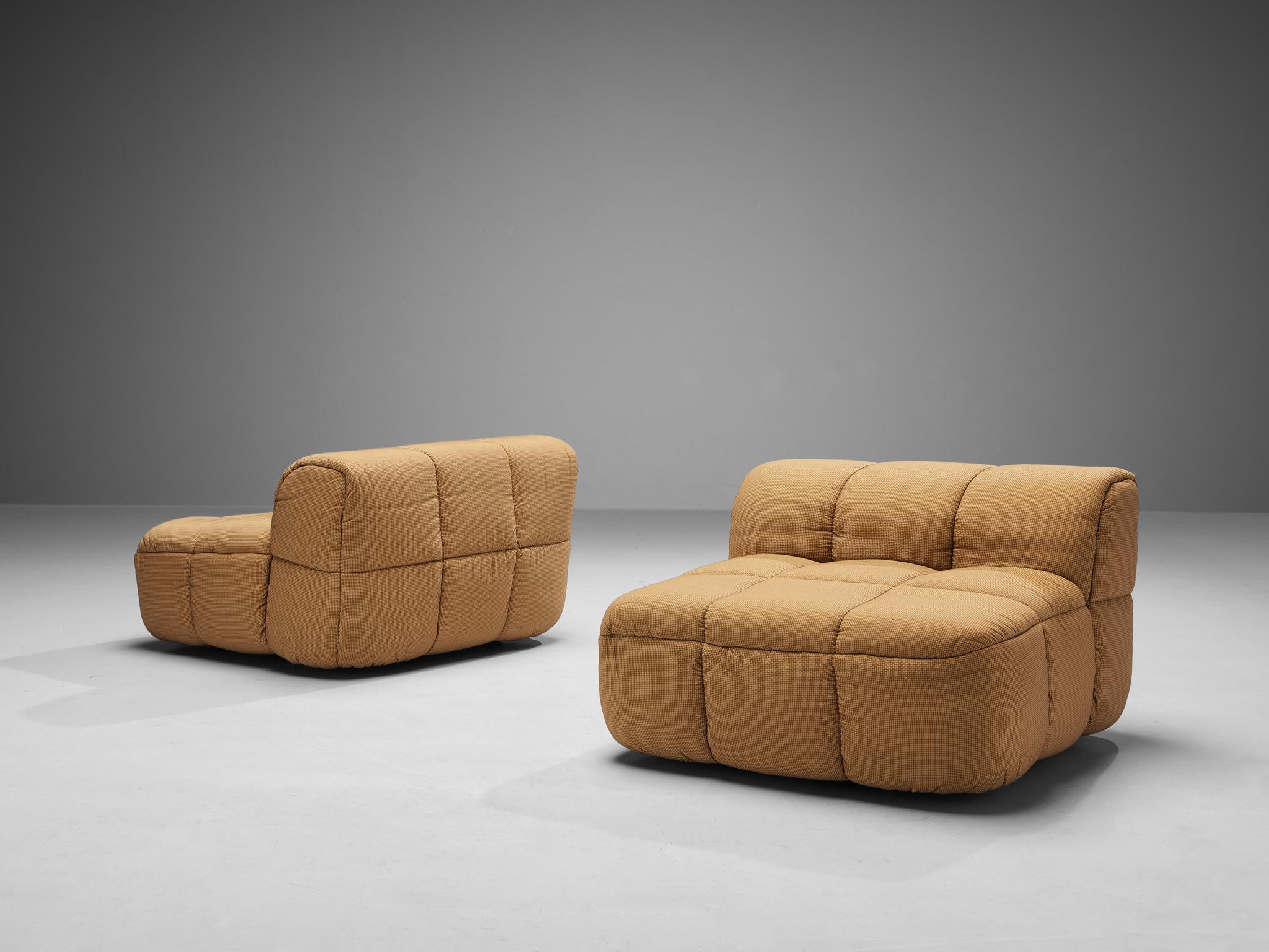 Cini Boeri for Arflex Modular 'Strips' Pair of Two-Seater Elements 1