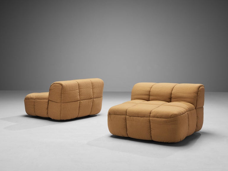 Cini Boeri for Arflex Modular 'Strips' Pair of Two-Seater Elements For Sale 3