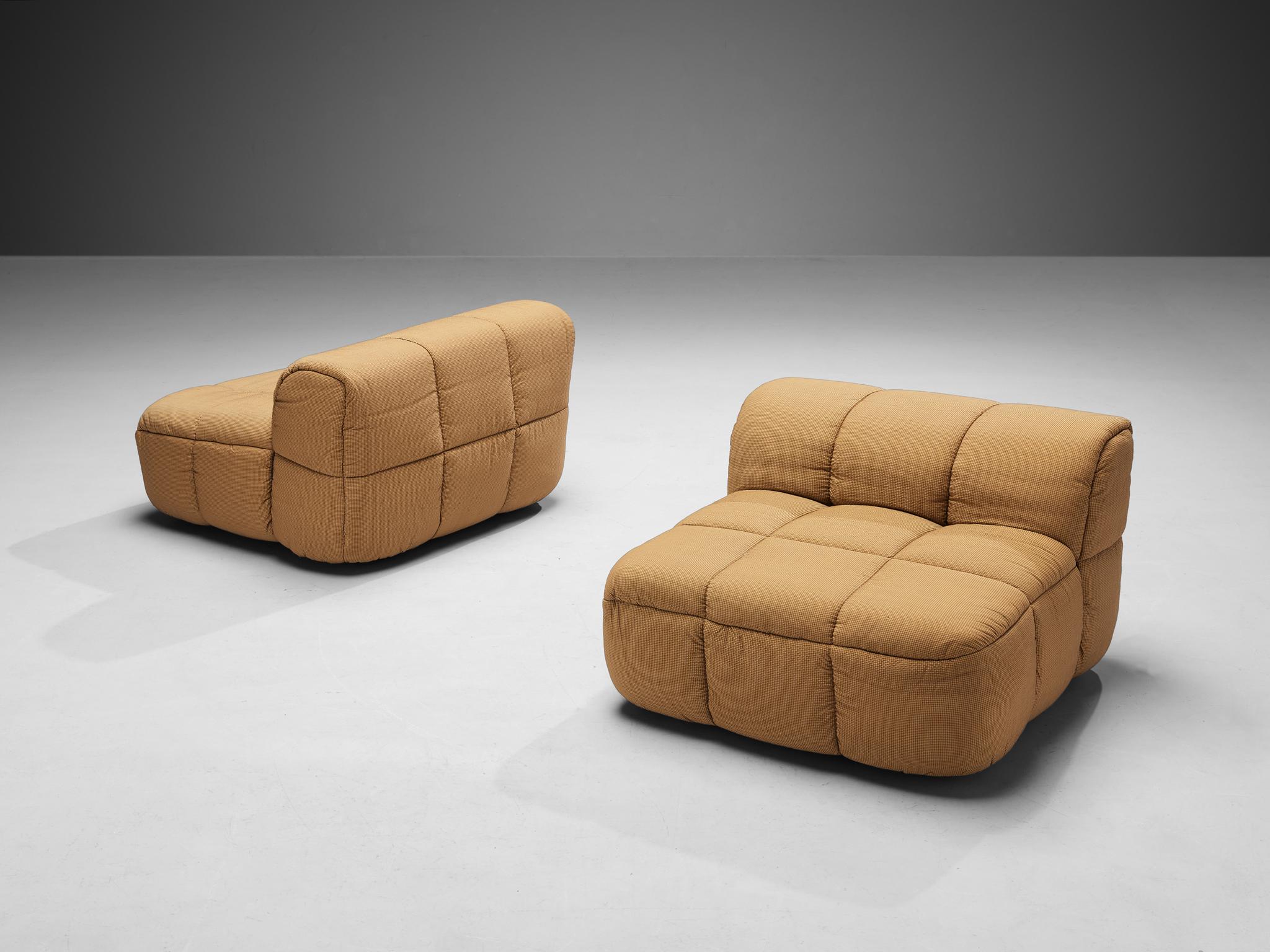 Cini Boeri for Arflex Modular 'Strips' Pair of Two-Seater Elements  For Sale 3