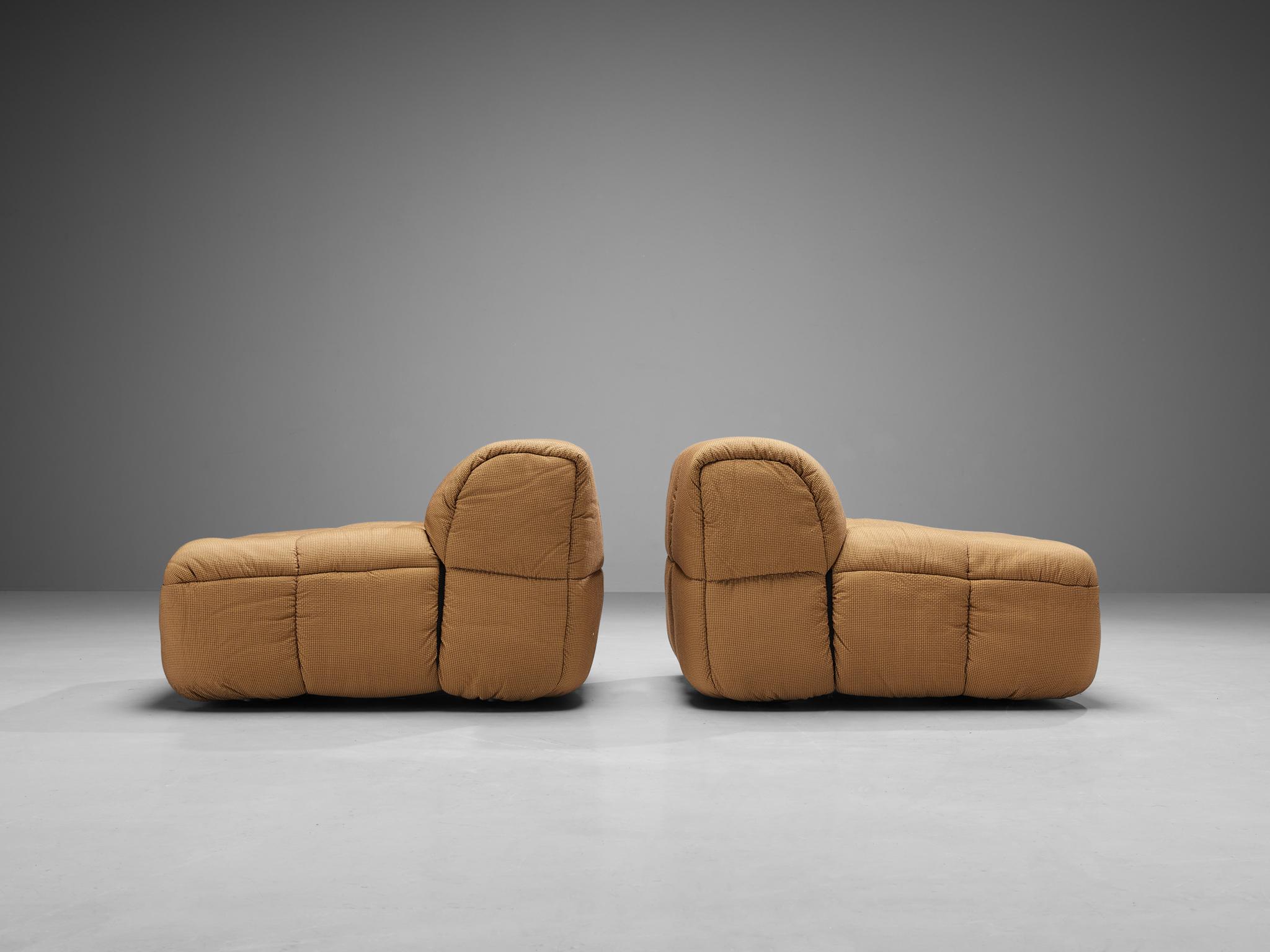 Cini Boeri for Arflex Modular 'Strips' Pair of Two-Seater Elements  For Sale 1