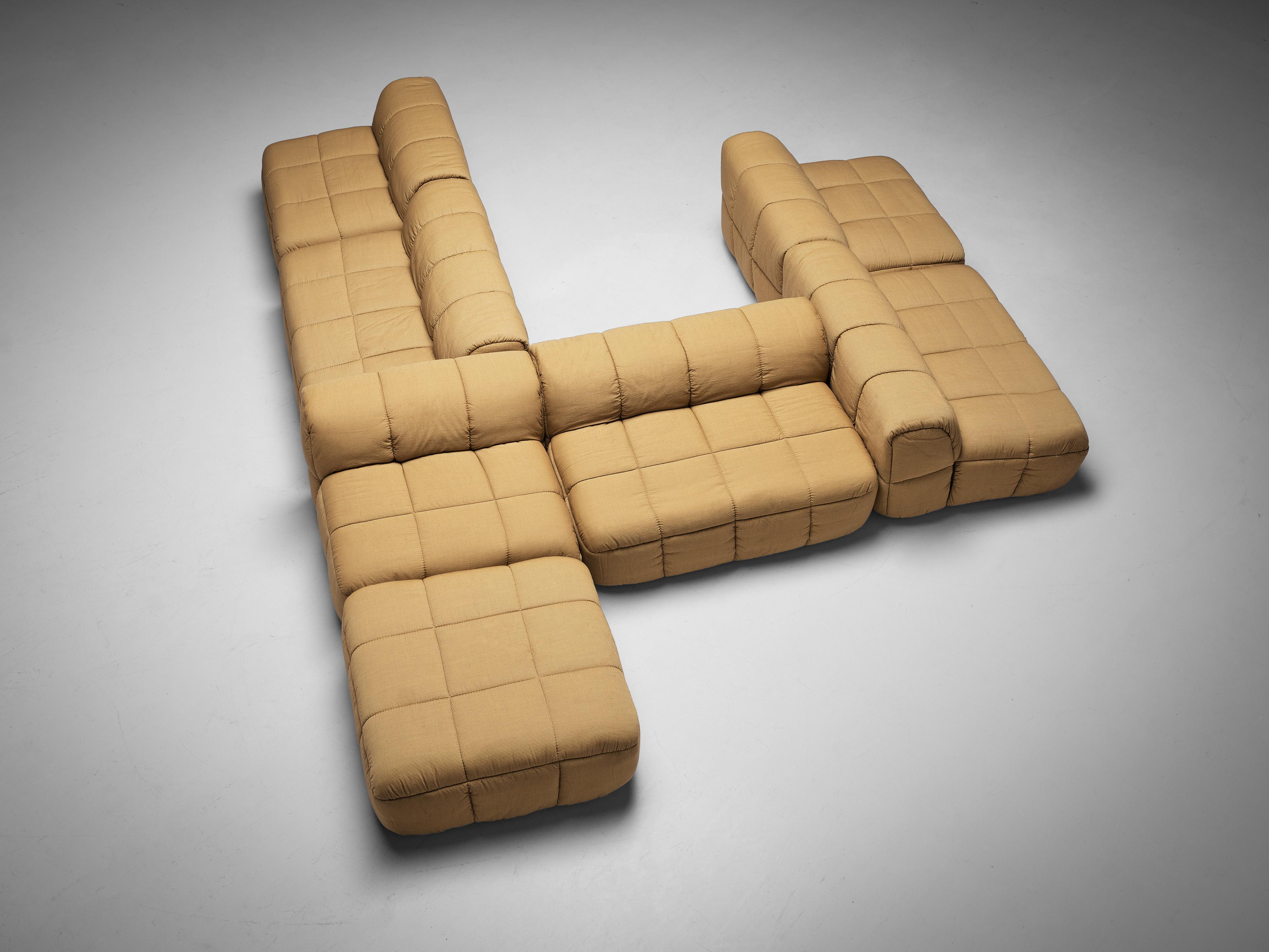 Italian Cini Boeri for Arflex Modular 'Strips' Sofa For Sale