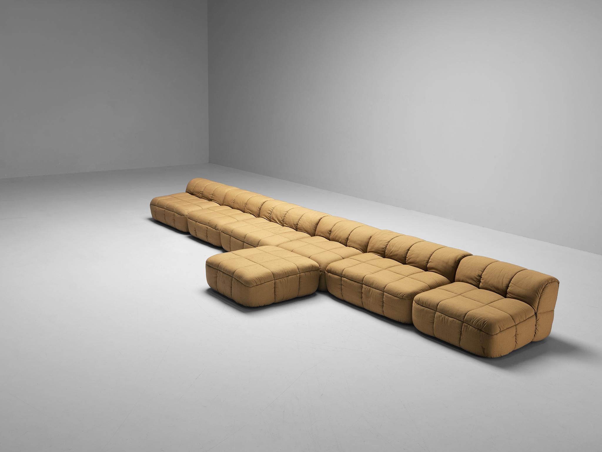 Fabric Cini Boeri for Arflex Modular 'Strips' Sofa
