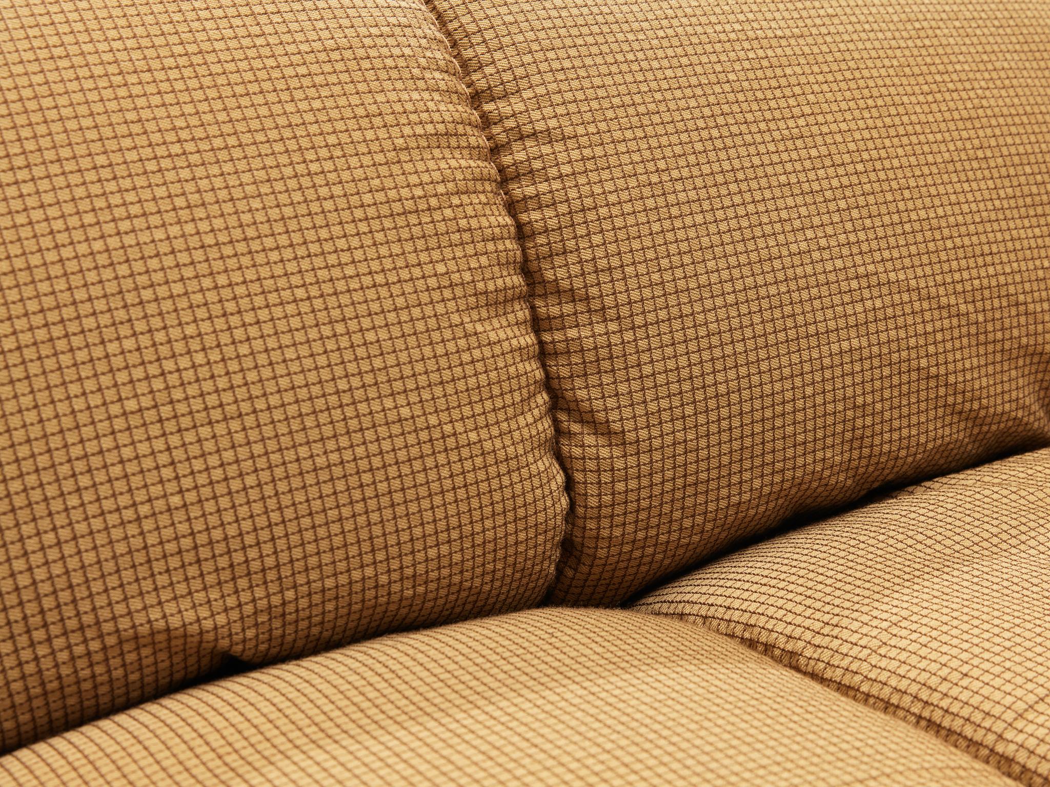 Fabric Cini Boeri for Arflex Modular 'Strips' Three Elements Sofa with Ottoman