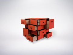 Cini Boeri for Arflex, Rare Mid-Century "Cubotto" Chest of Drawers, circa 1968