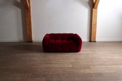 Cini Boeri for Arflex Strips Sofa in velvet, Italy 1968