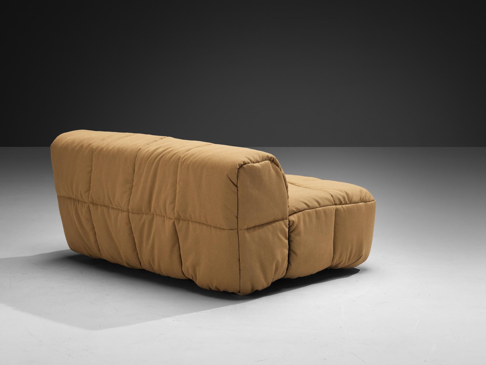 Cini Boeri for Arflex 'Strips' Two-Seater Element in Beige Fabric In Good Condition For Sale In Waalwijk, NL