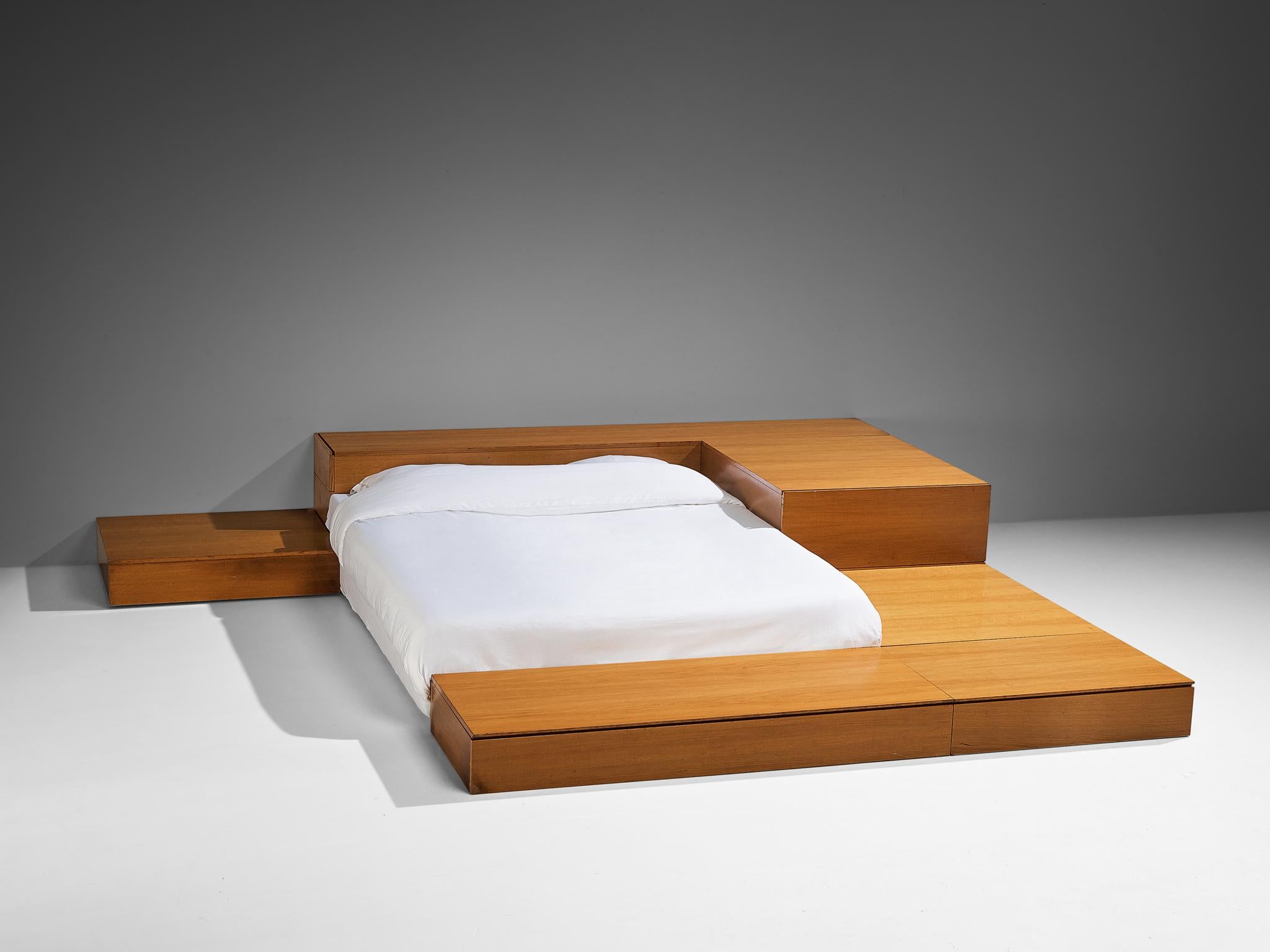 Cini Boeri for Arflex 'Tuttoletto' Bed in Oak 2