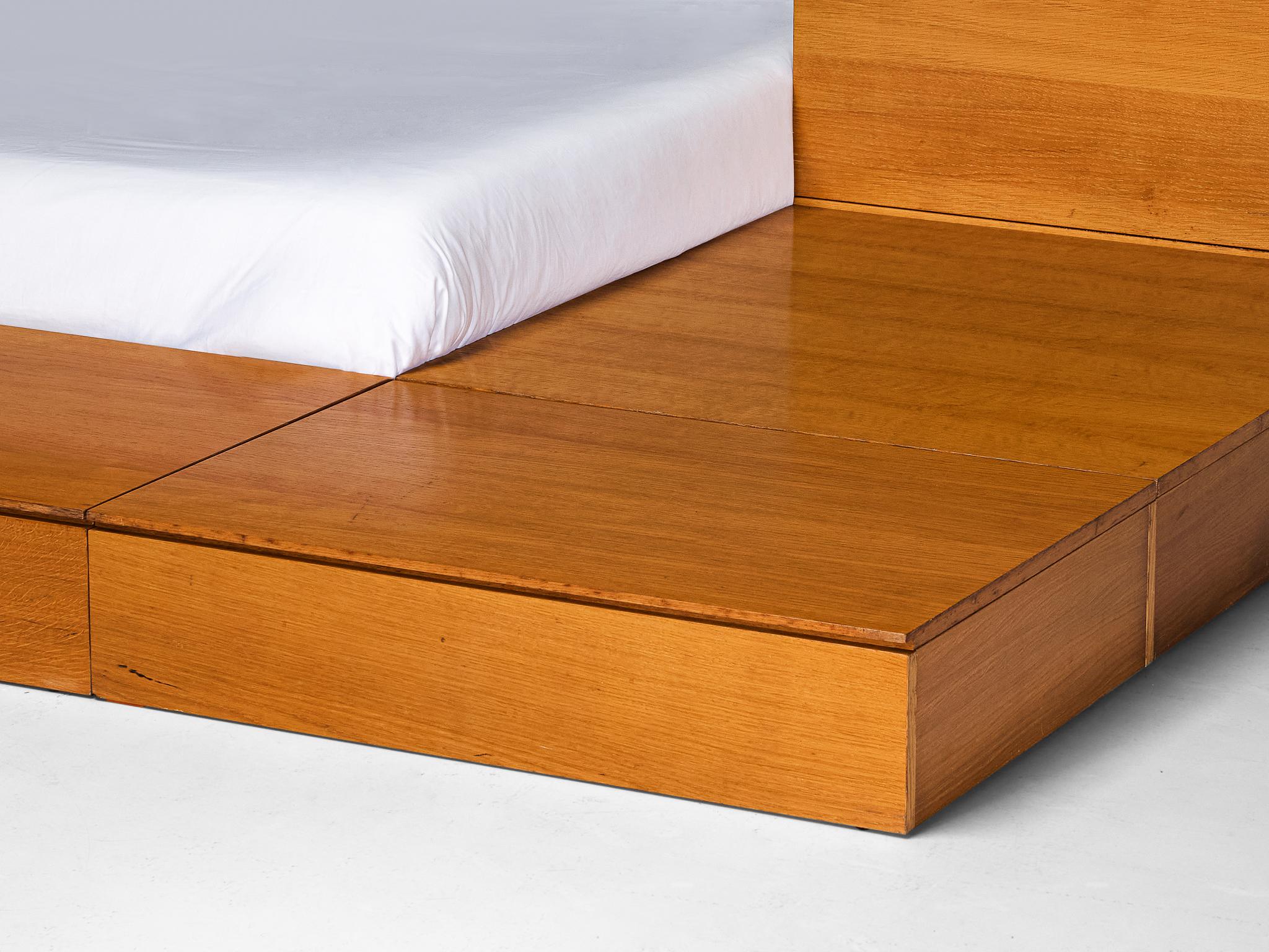 Italian Cini Boeri for Arflex 'Tuttoletto' Bed in Oak