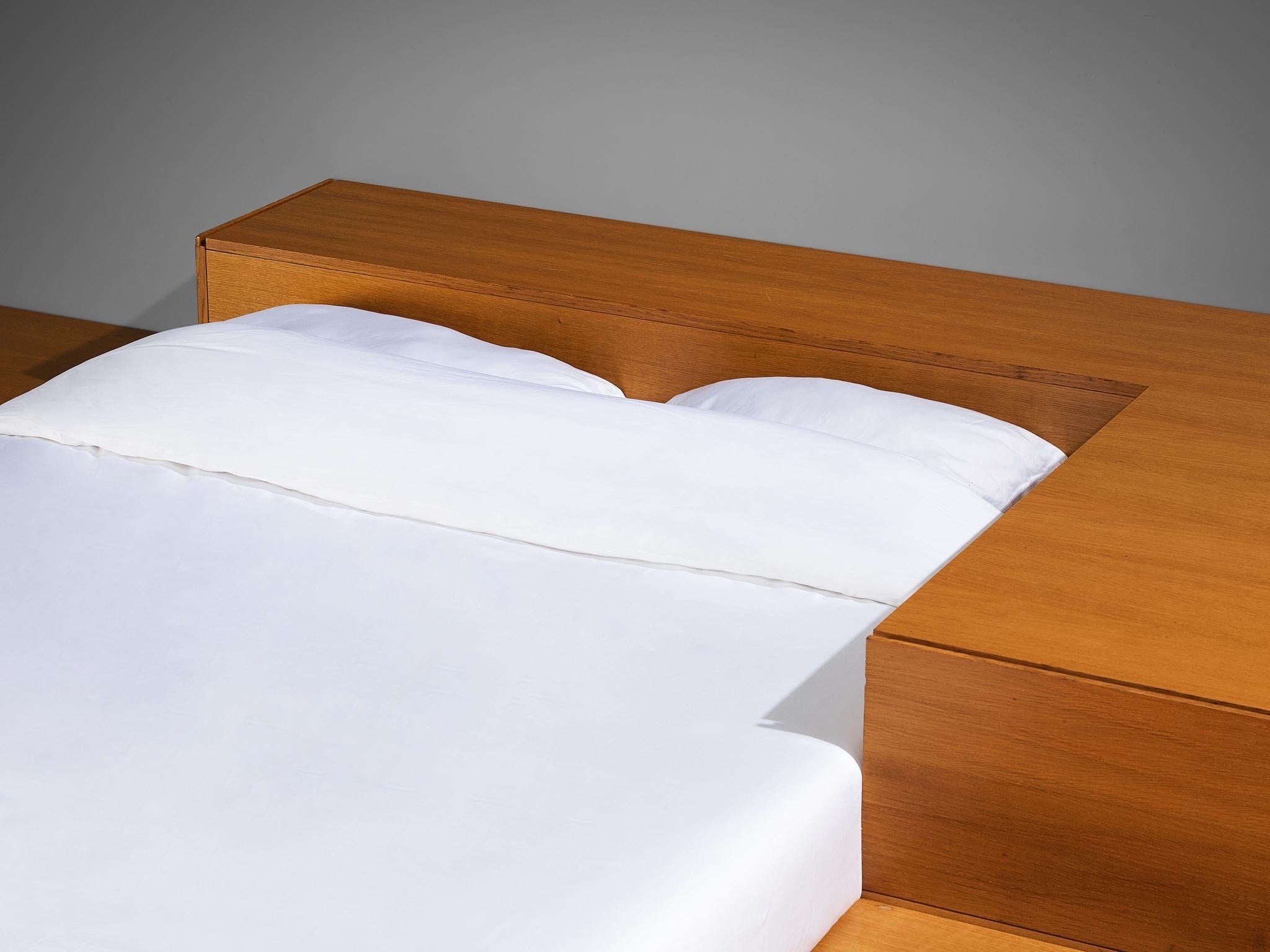 Wood Cini Boeri for Arflex 'Tuttoletto' Bed in Oak