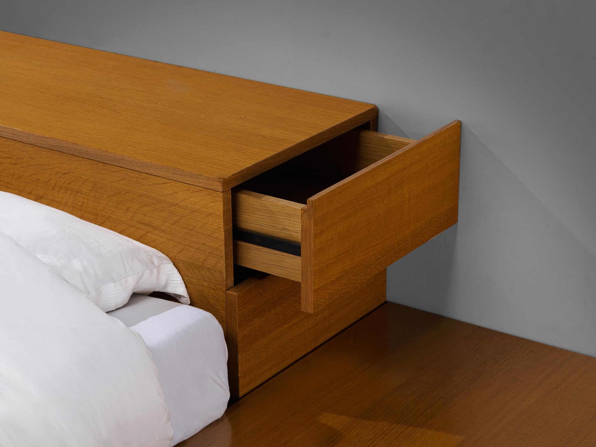 Cini Boeri für Arflex: Queen-Bett „Tuttoletto“ aus Eiche im Angebot 5