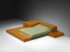 Cini Boeri pour Arflex 'Tuttoletto' lit Queen en Oak