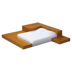 Cini Boeri para Arflex Cama de matrimonio 'Tuttoletto' en Roble