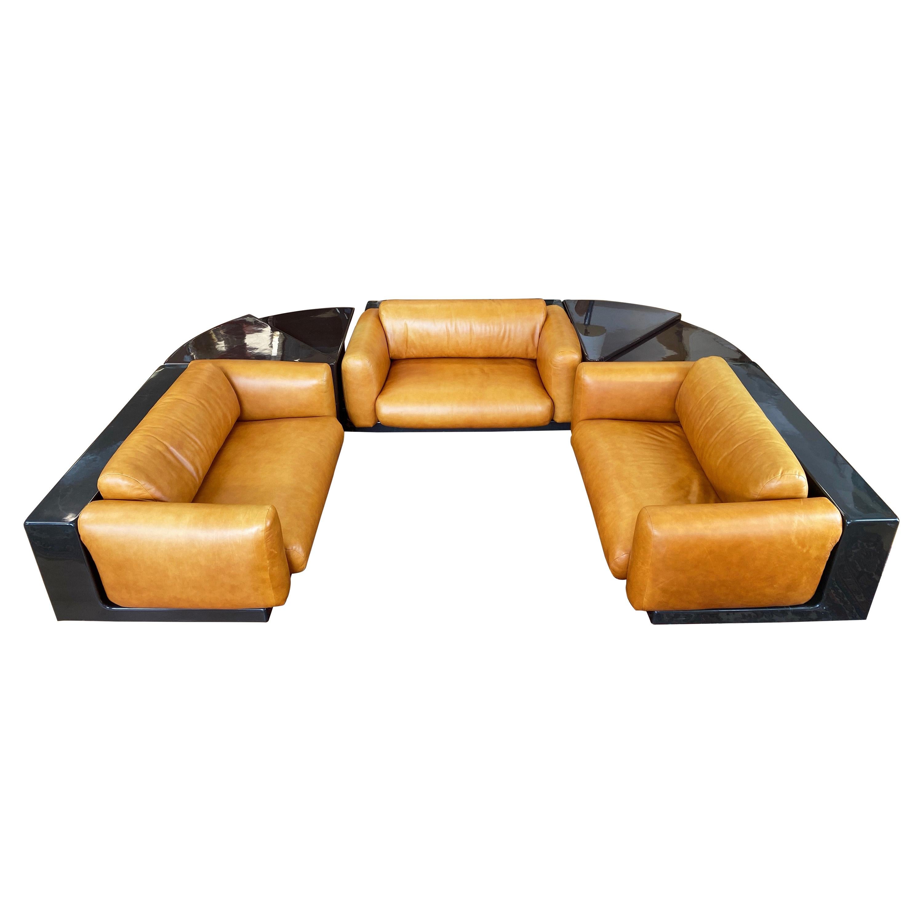 Cini Boeri for Gavina-Knoll Gradual Lounge Five-Piece Modular Sofa System, 1973