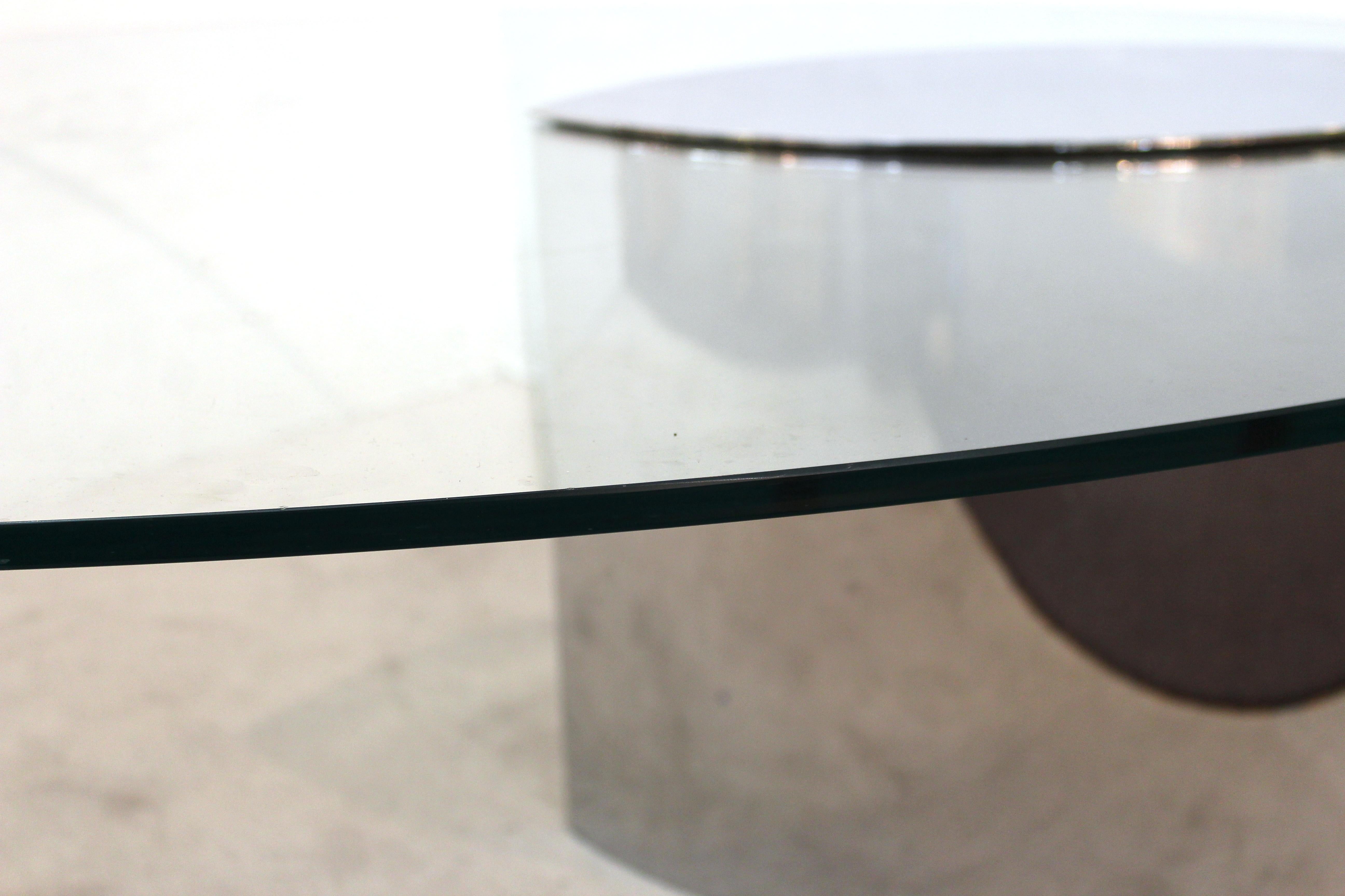 Cini Boeri for Knoll 'Lunario' Cantilevered Cocktail Table 4