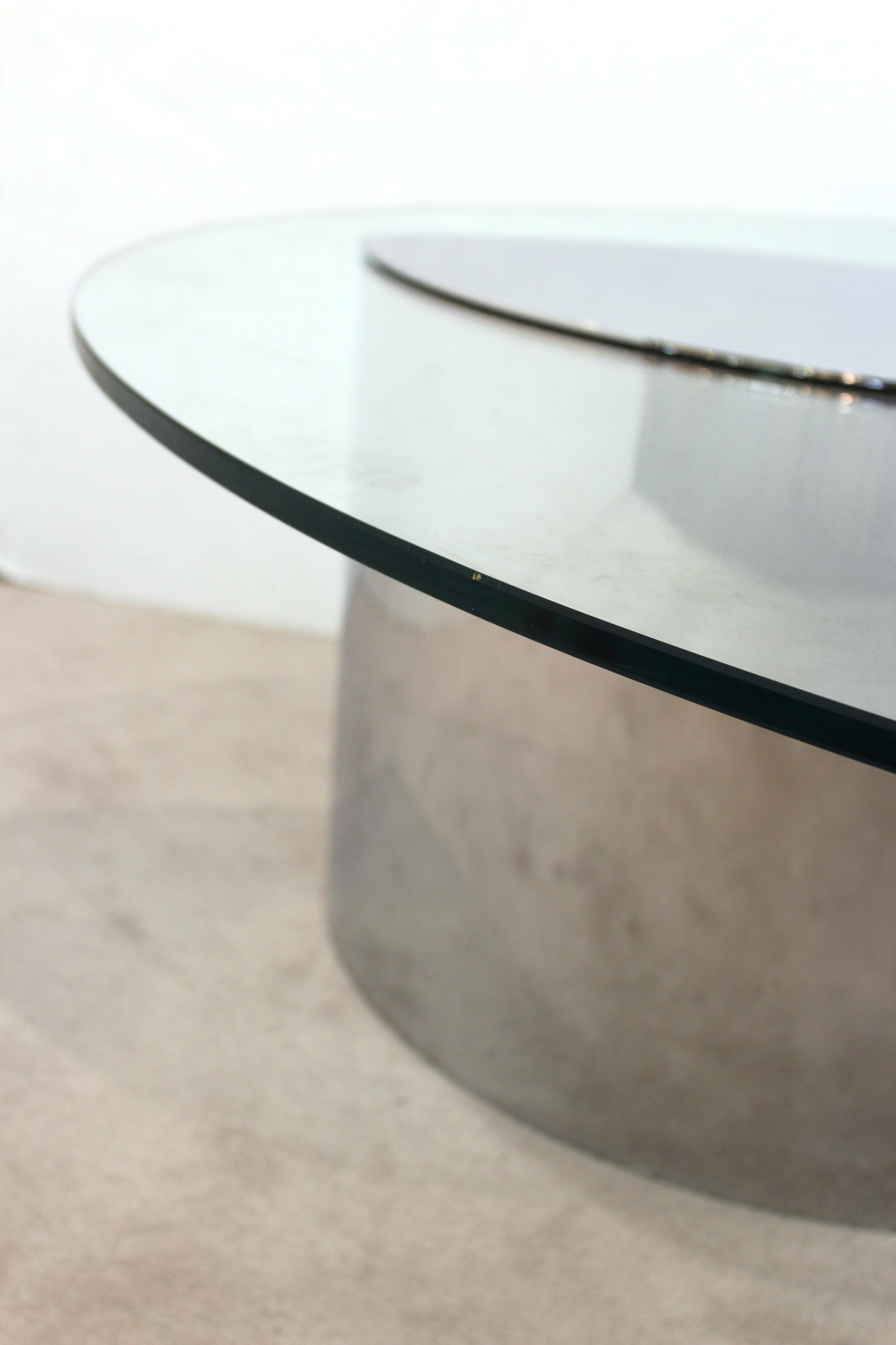 Cini Boeri for Knoll 'Lunario' Cantilevered Cocktail Table 5