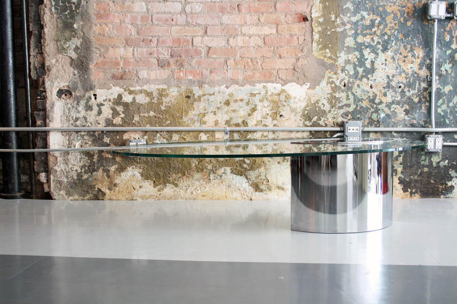 American Cini Boeri for Knoll 'Lunario' Cantilevered Cocktail Table
