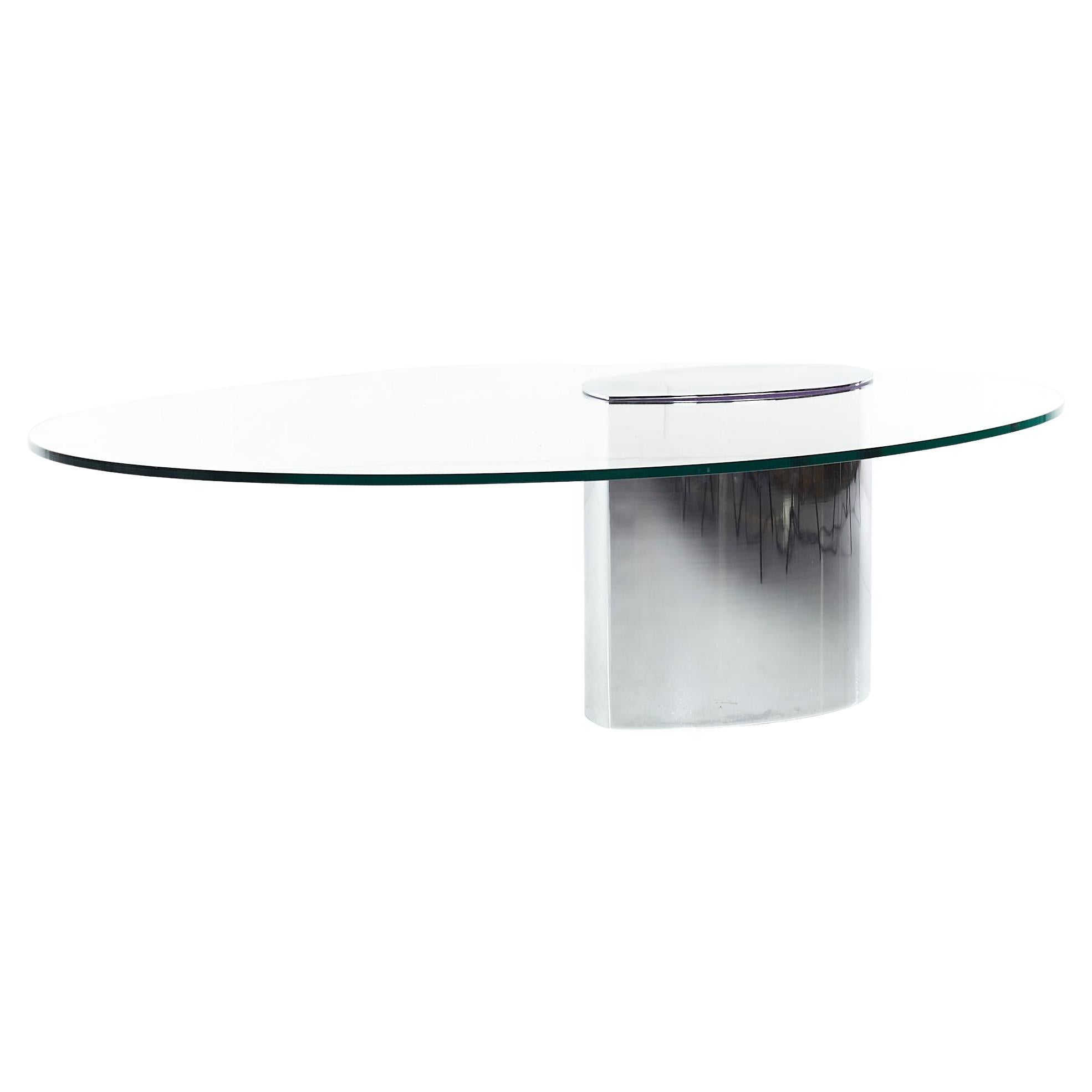 Cini Boeri for Knoll Lunario Mid Century Stainless Steel Coffee Table