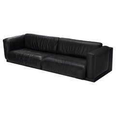 Cini Boeri for Knoll Sofa ‘Gradual’ in Black Leather 