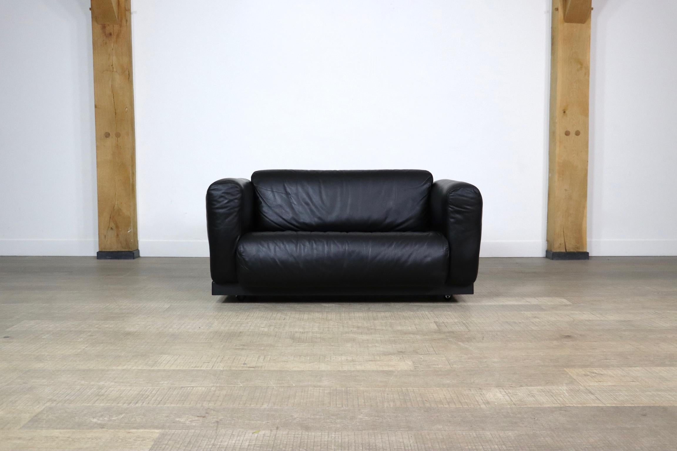 Cini Boeri Gradual Sofa In Black Leather For Knoll, Italy 1970s 12