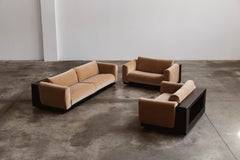 Cini Boeri "Gradual System" Living Room Set for Gavina, Velvet, 1970, Set of 3