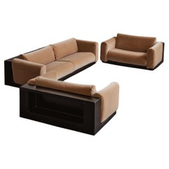 Cini Boeri "Gradual System" Living Room Set for Gavina, Velvet, 1970, Set of 3