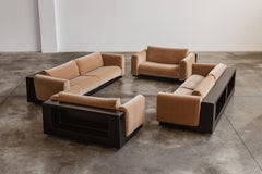 Set da salotto "Sistema graduale" di Cini Boeri per Gavina, Velluto, 1970, Set da 4